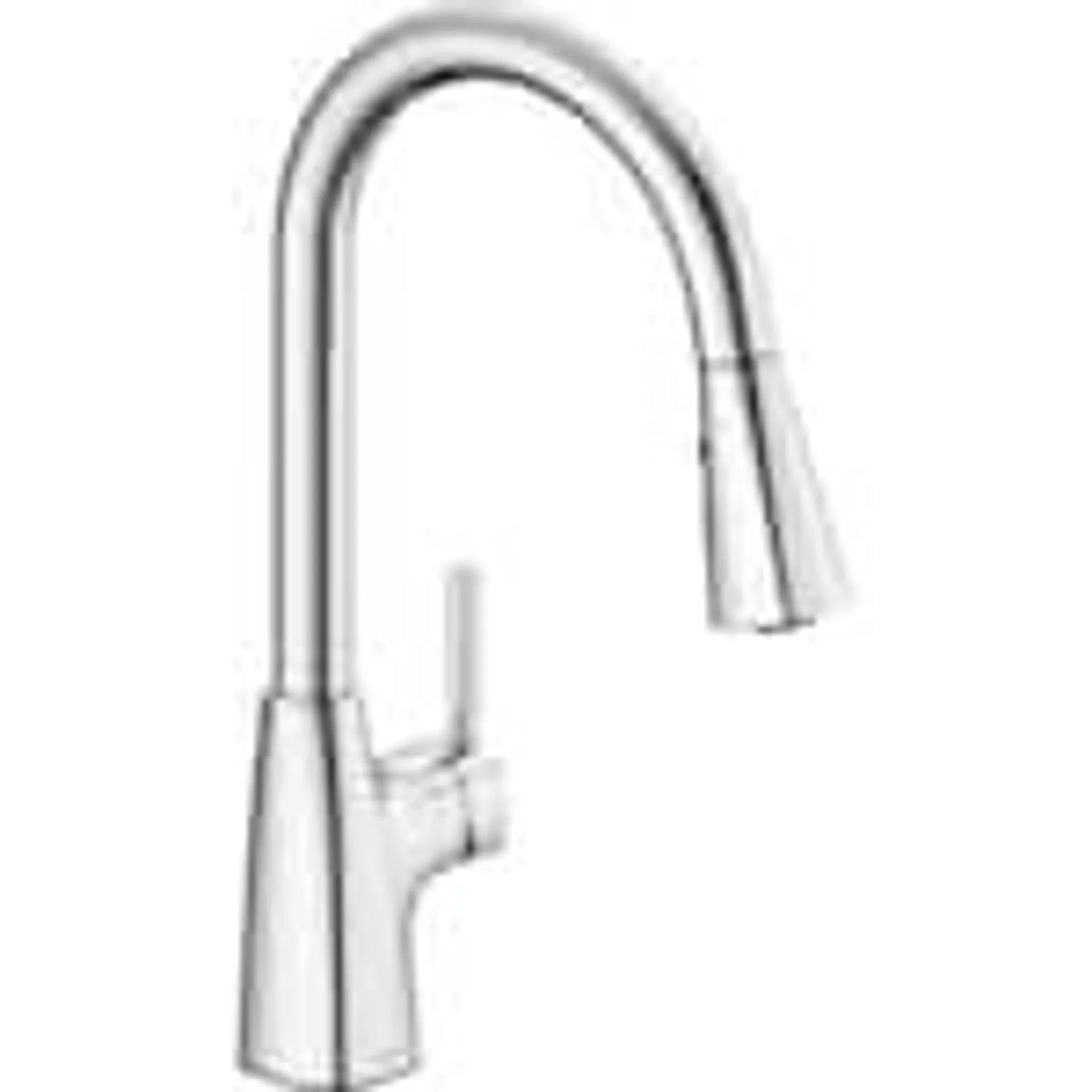 Banting Single Handle Pull-Down Sprayer Kitchen Faucet in Chrome