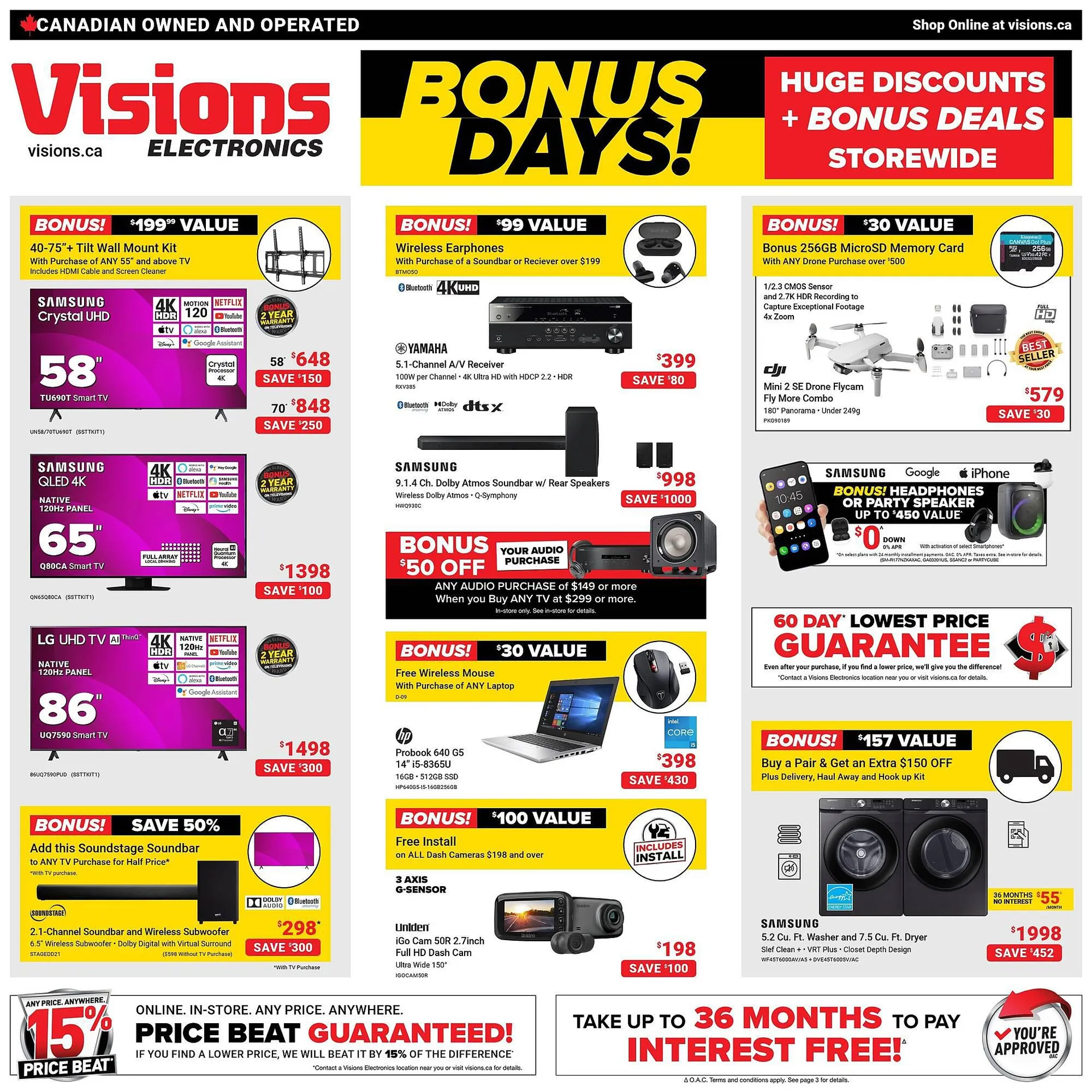 Visions Electronics flyer from March 1 to March 7 2024 - flyer page 1
