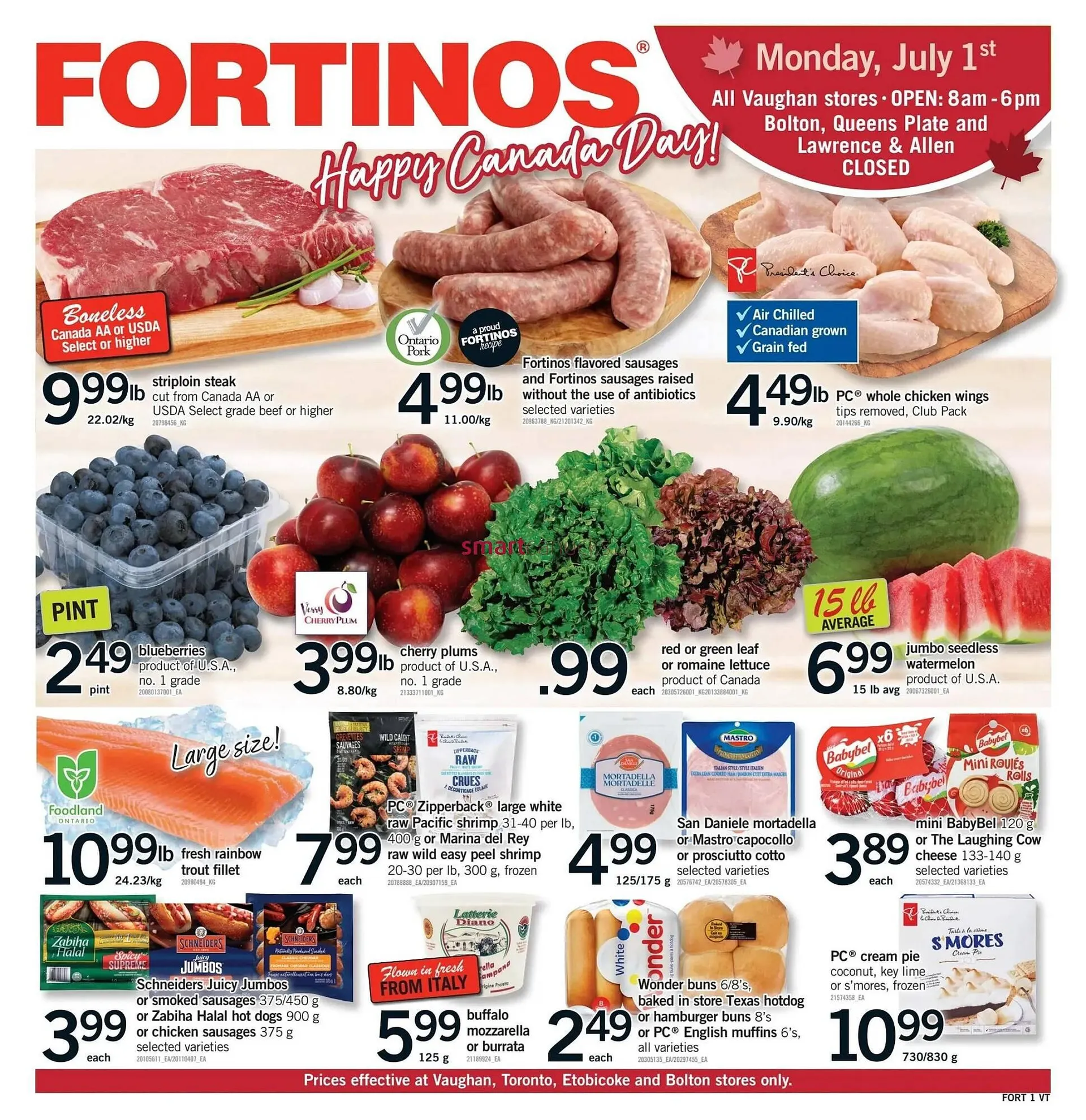 Fortinos flyer from June 27 to July 3 2024 - flyer page 1