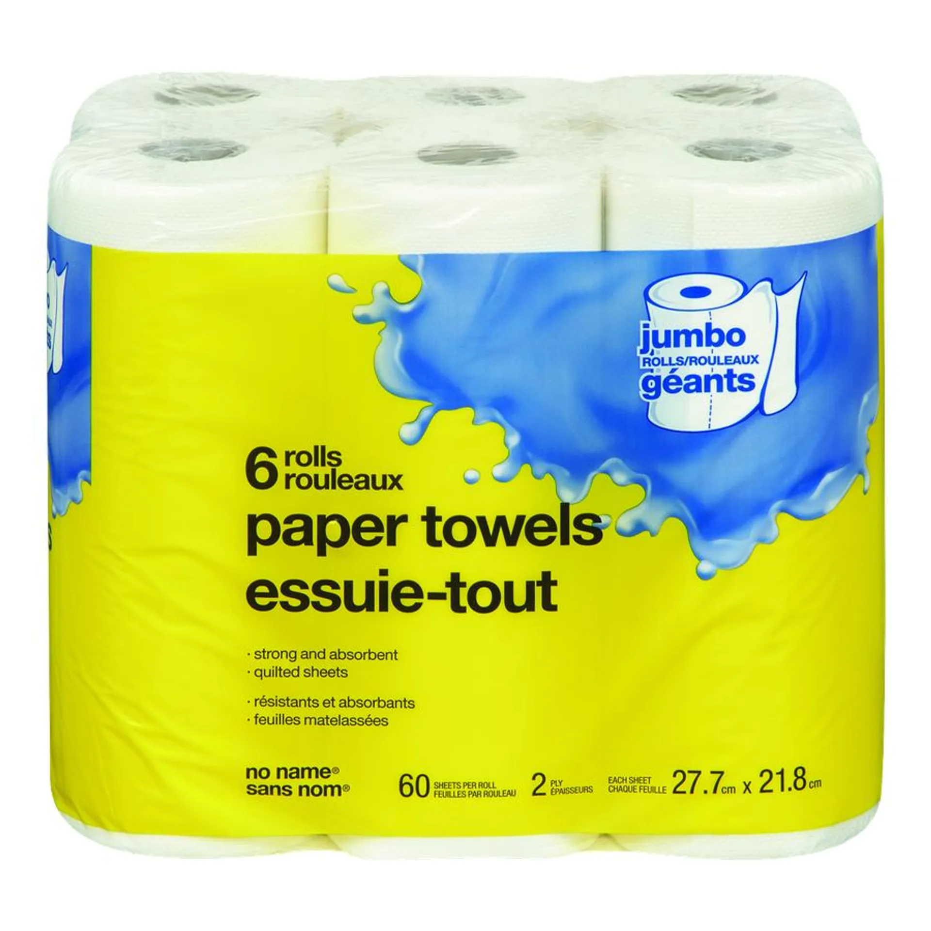 Jumbo Paper Towels, 6 Rolls