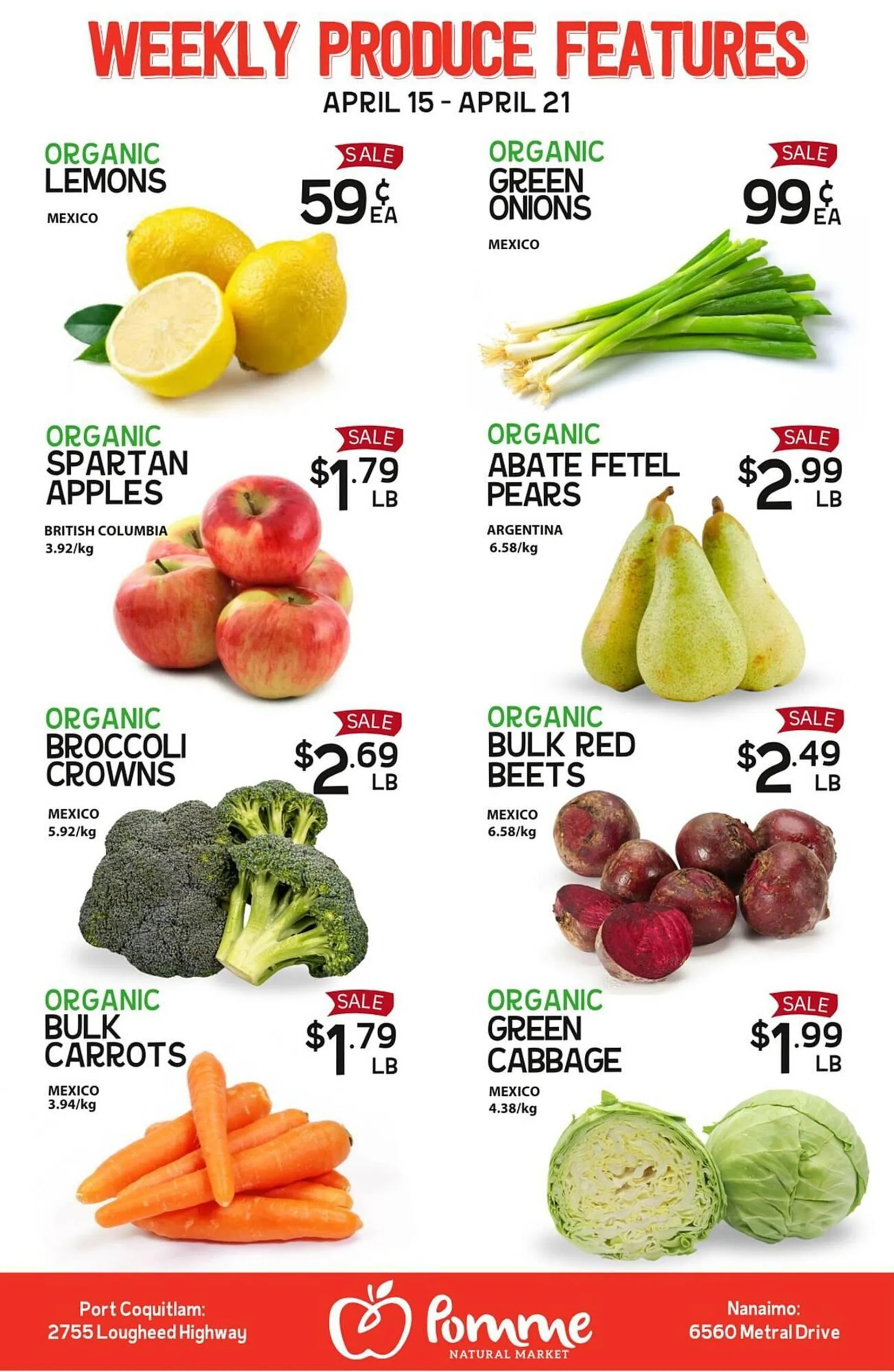 Pomme Natural Market flyer - 1