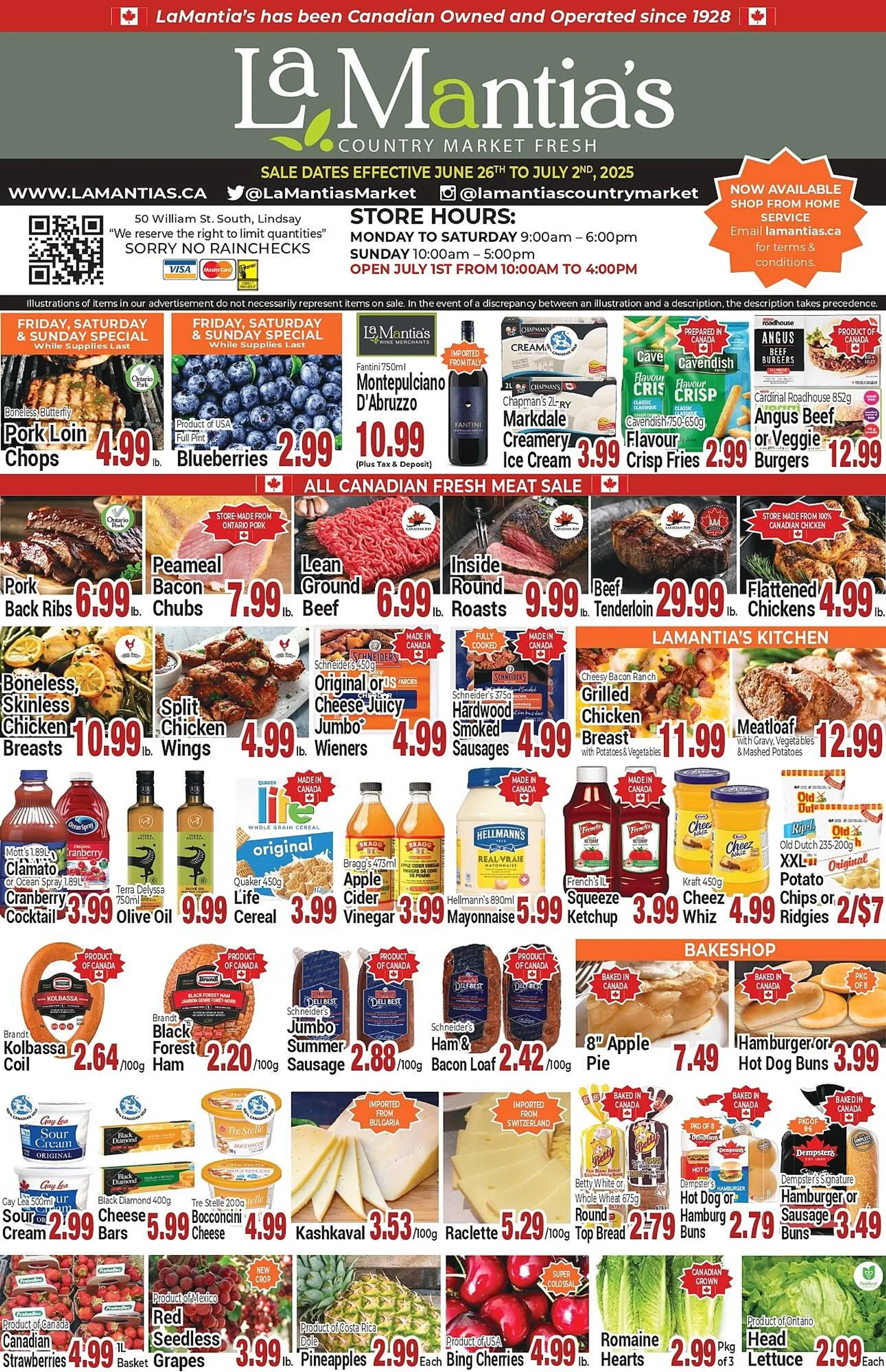 Lamantia's flyer from June 26 to July 2 2025 - flyer page 1