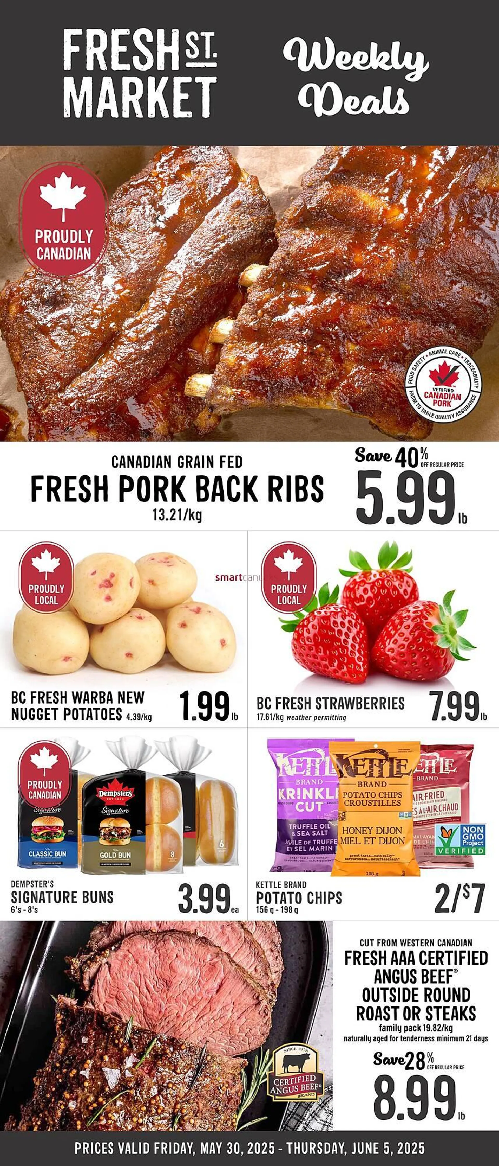 Fresh St Market flyer from May 29 to June 4 2025 - flyer page 1