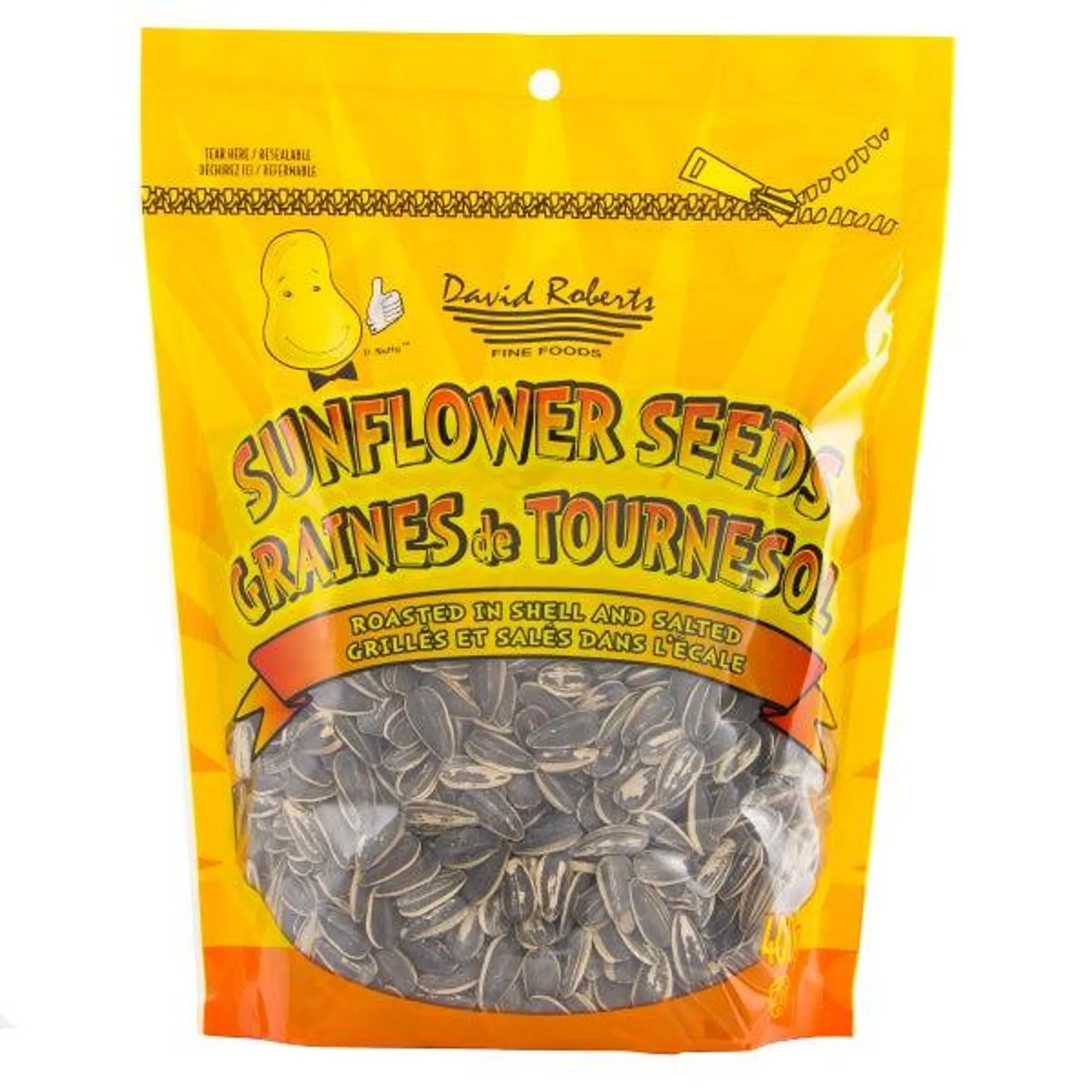 David Roberts In Shell Salted Sunflower Seeds, 12 × 400 g