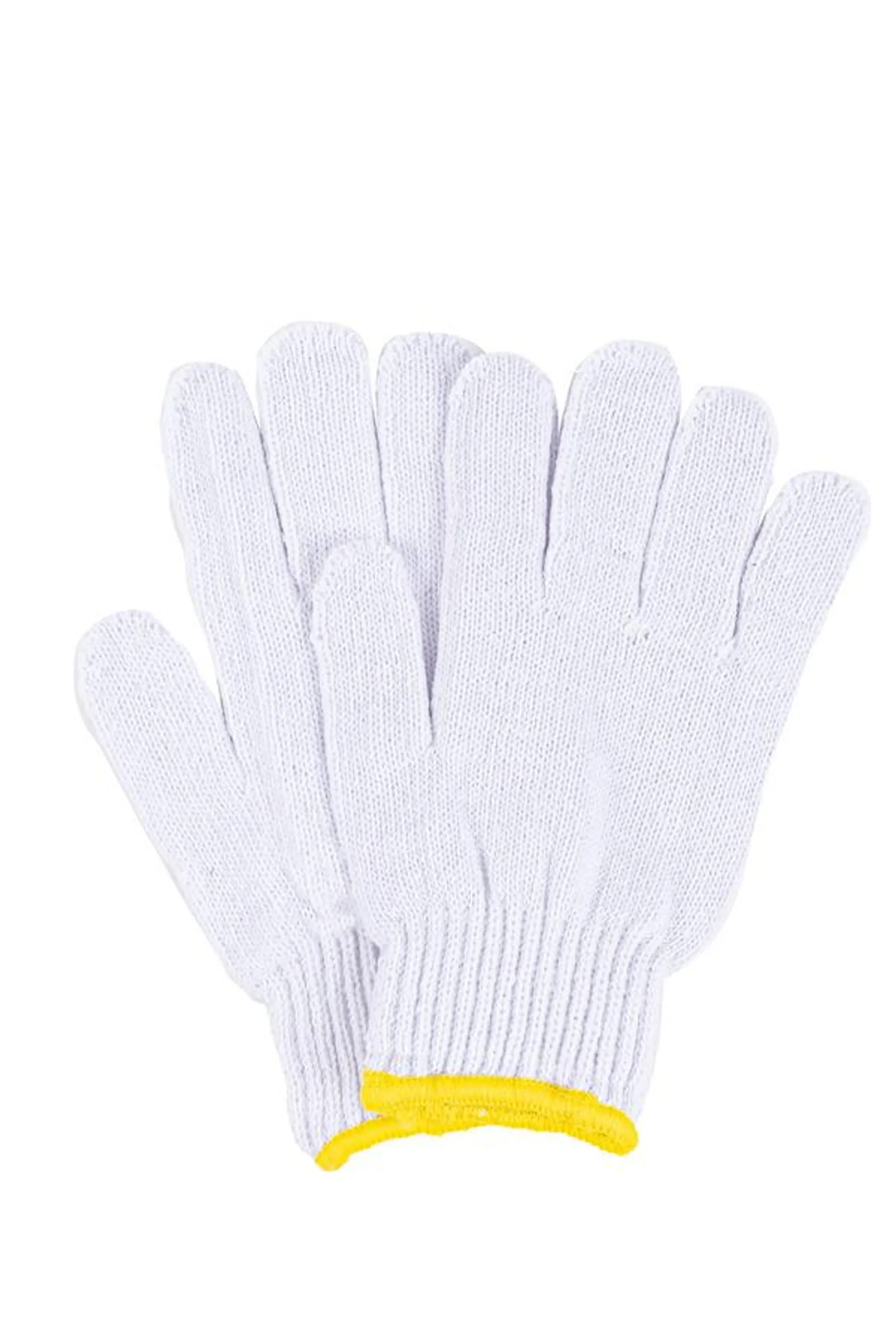 Poly-cotton string knit work gloves, pk. of 12