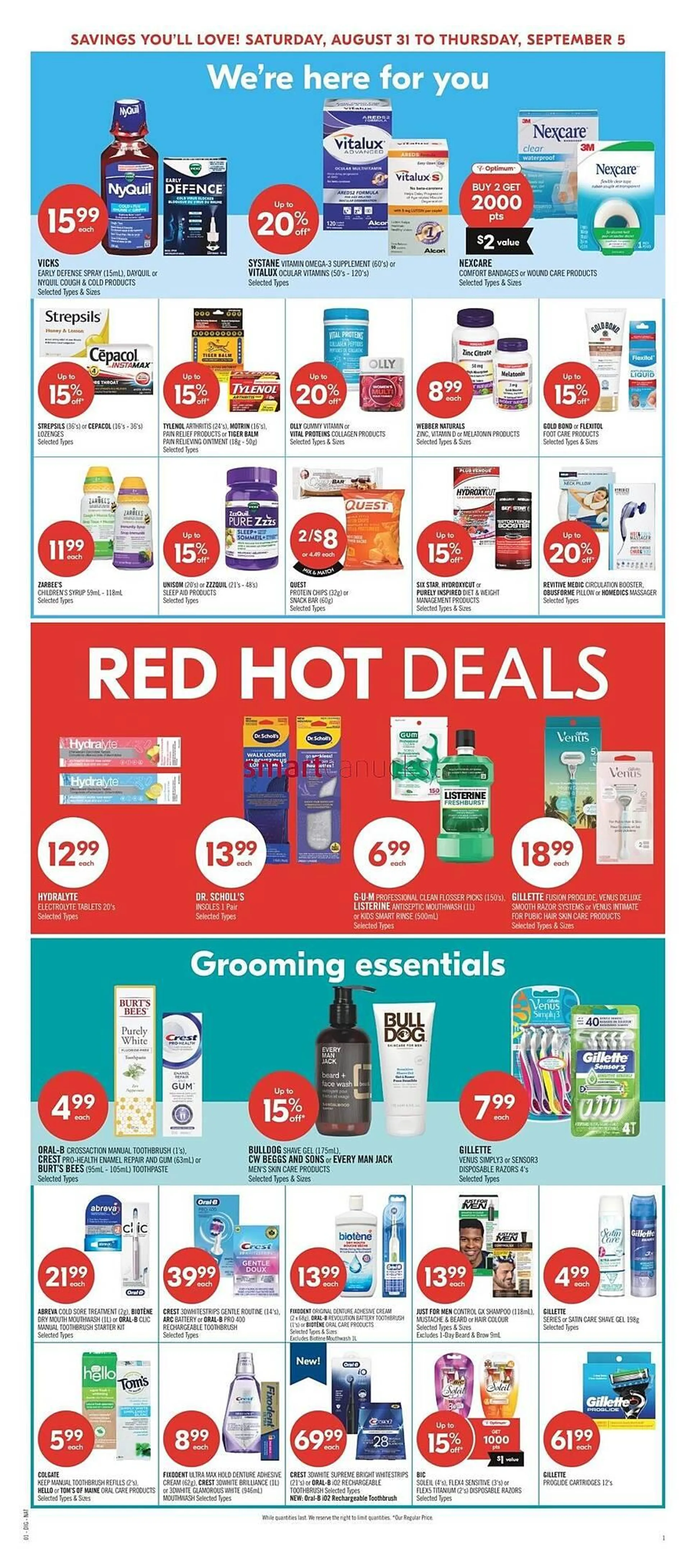 Shoppers Drug Mart flyer from August 30 to September 2 2024 - flyer page 12