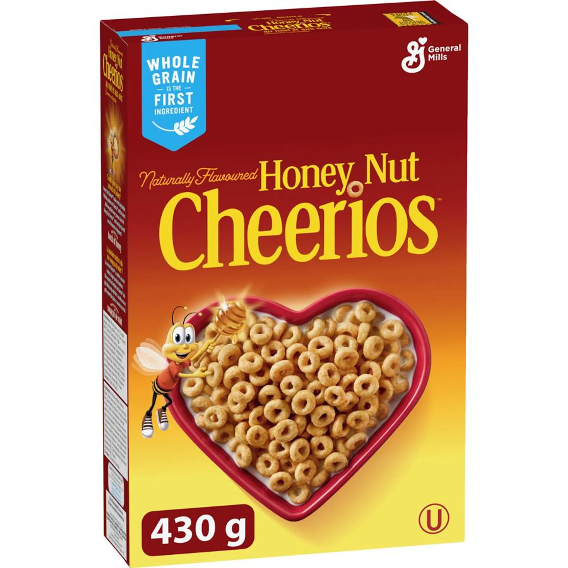 Honey Nut Cheerios Breakfast Cereal, Whole Grains