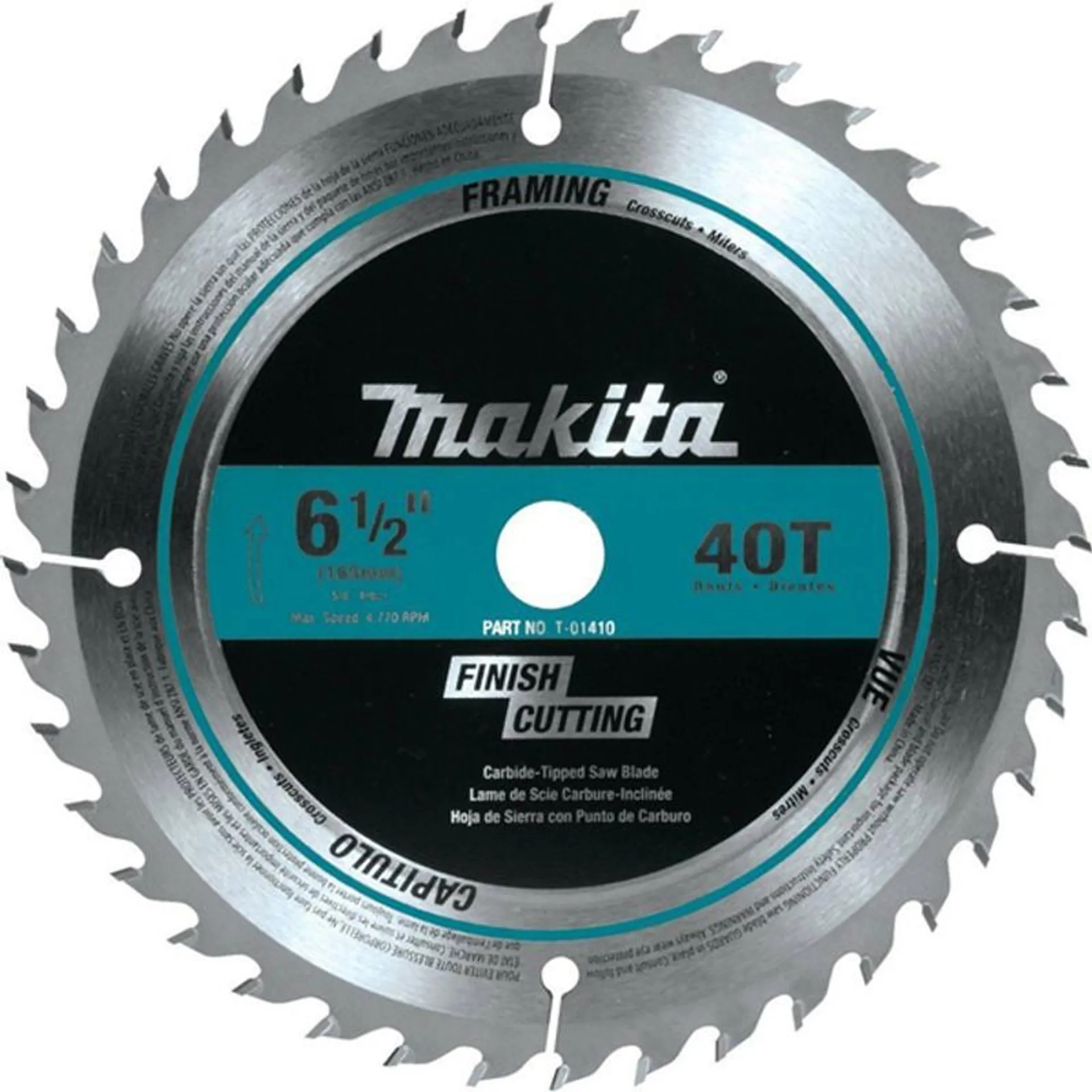 SAW BLADE CIRCULAR CT 6 1/2IN. 40T MAKITA