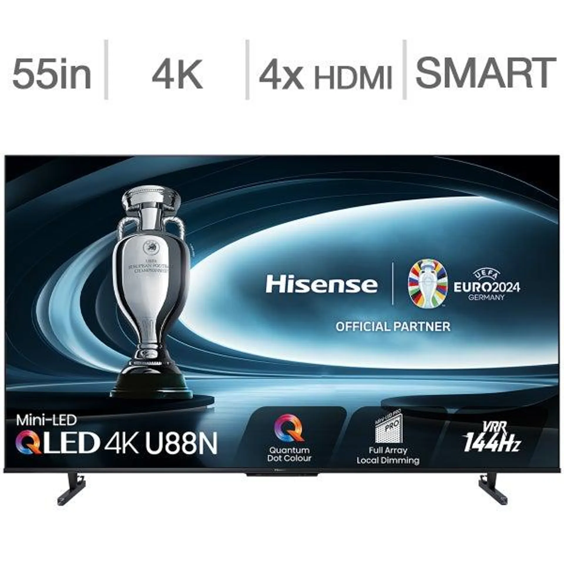 Hisense 55" Class - U88N Series - 4K QLED Mini LED Pro TV