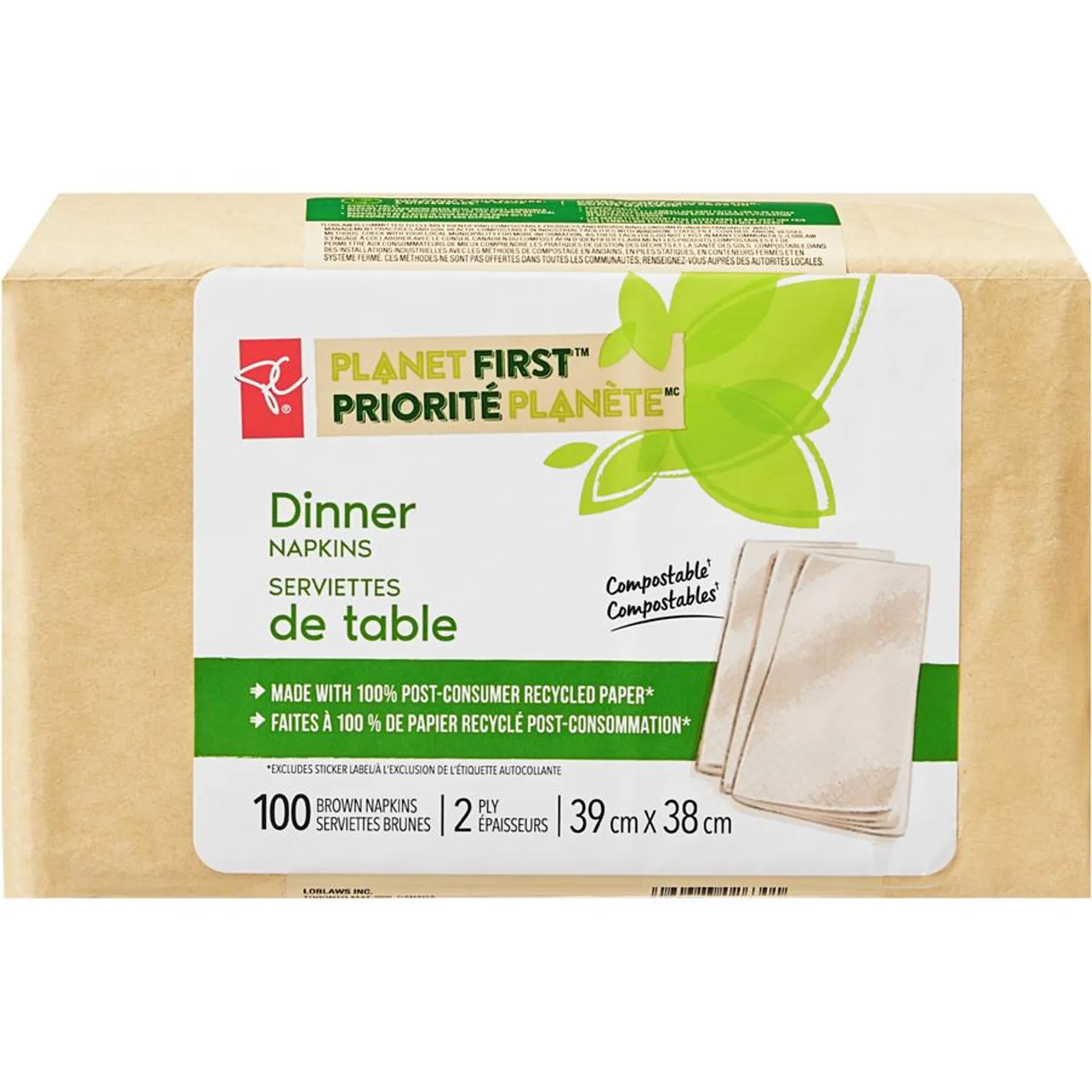 Planet First™ Dinner Napkins