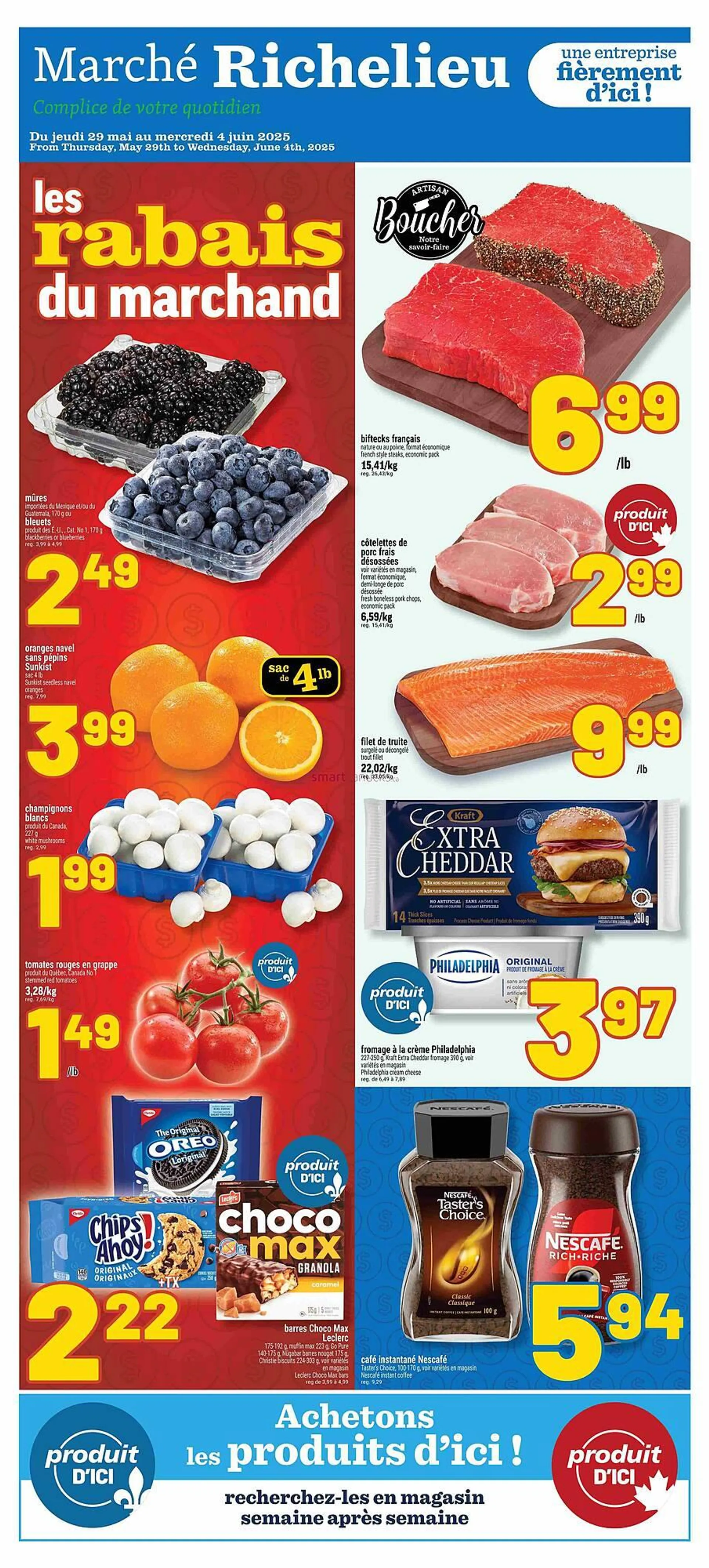 Marché Richelieu flyer from May 29 to June 4 2025 - flyer page 1