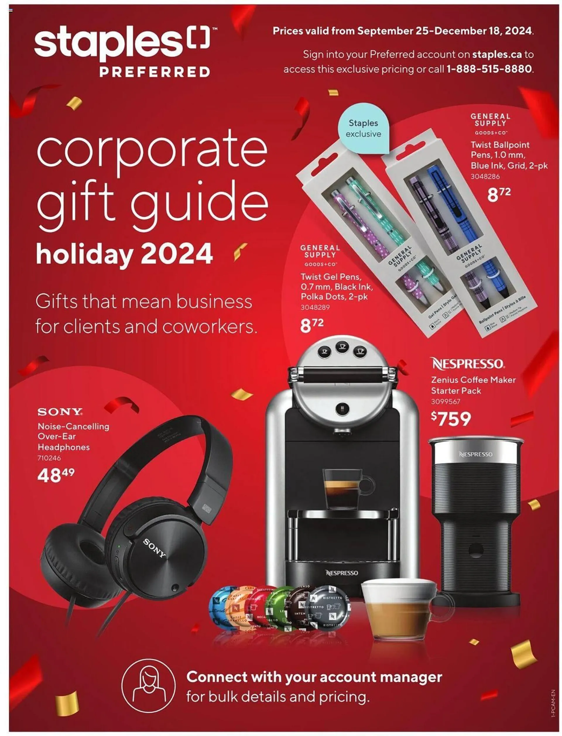 Staples flyer from September 25 to December 18 2024 - flyer page 1