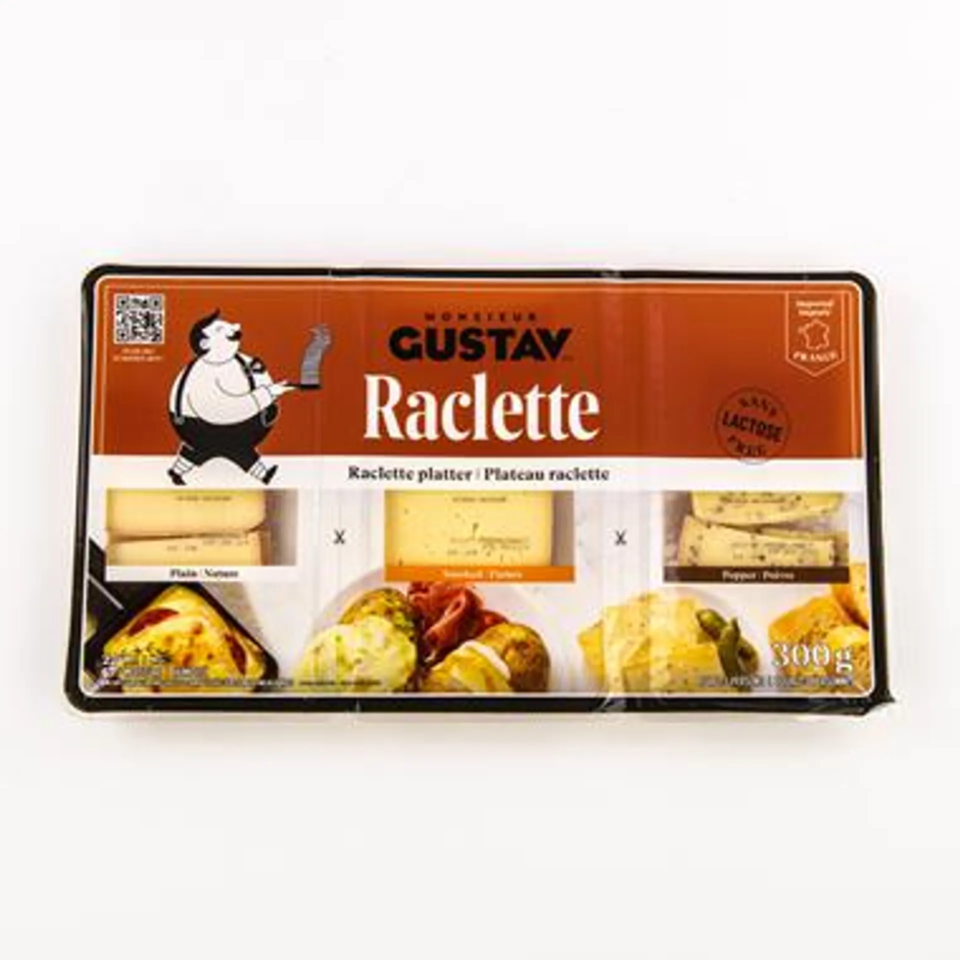 Raclette plateau 3 saveurs 300 g