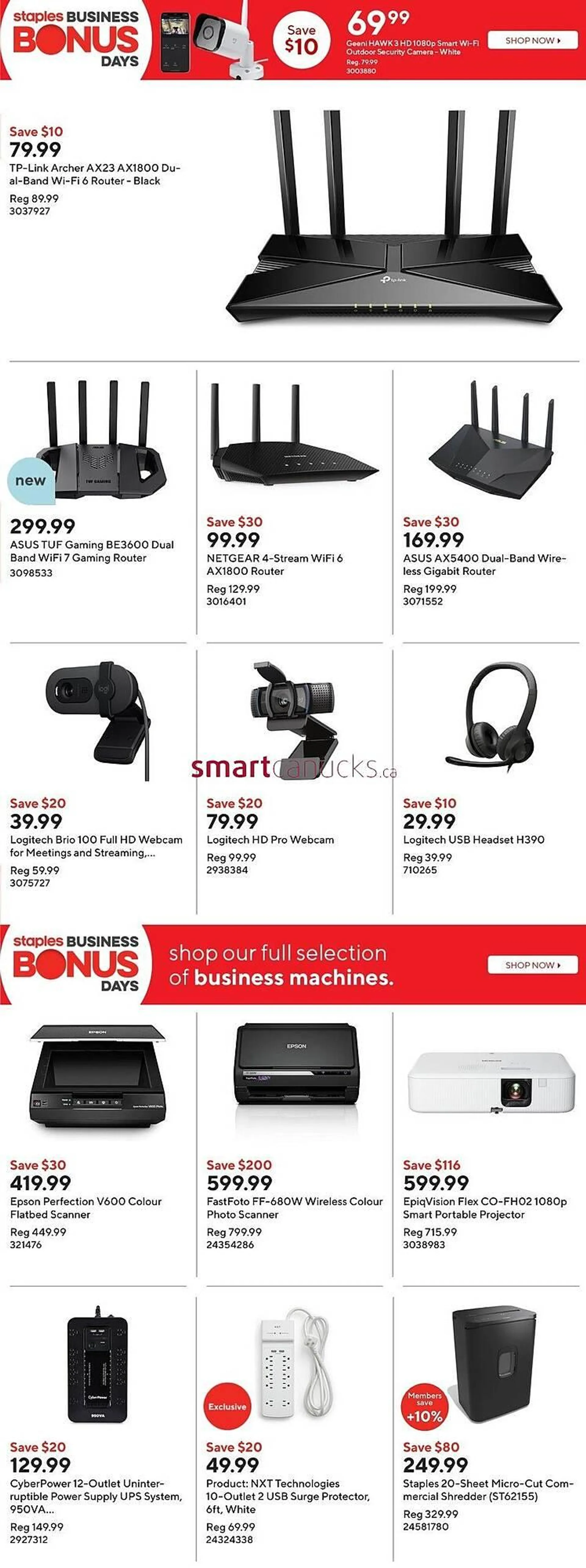 Staples flyer from October 18 to November 7 2024 - flyer page 15