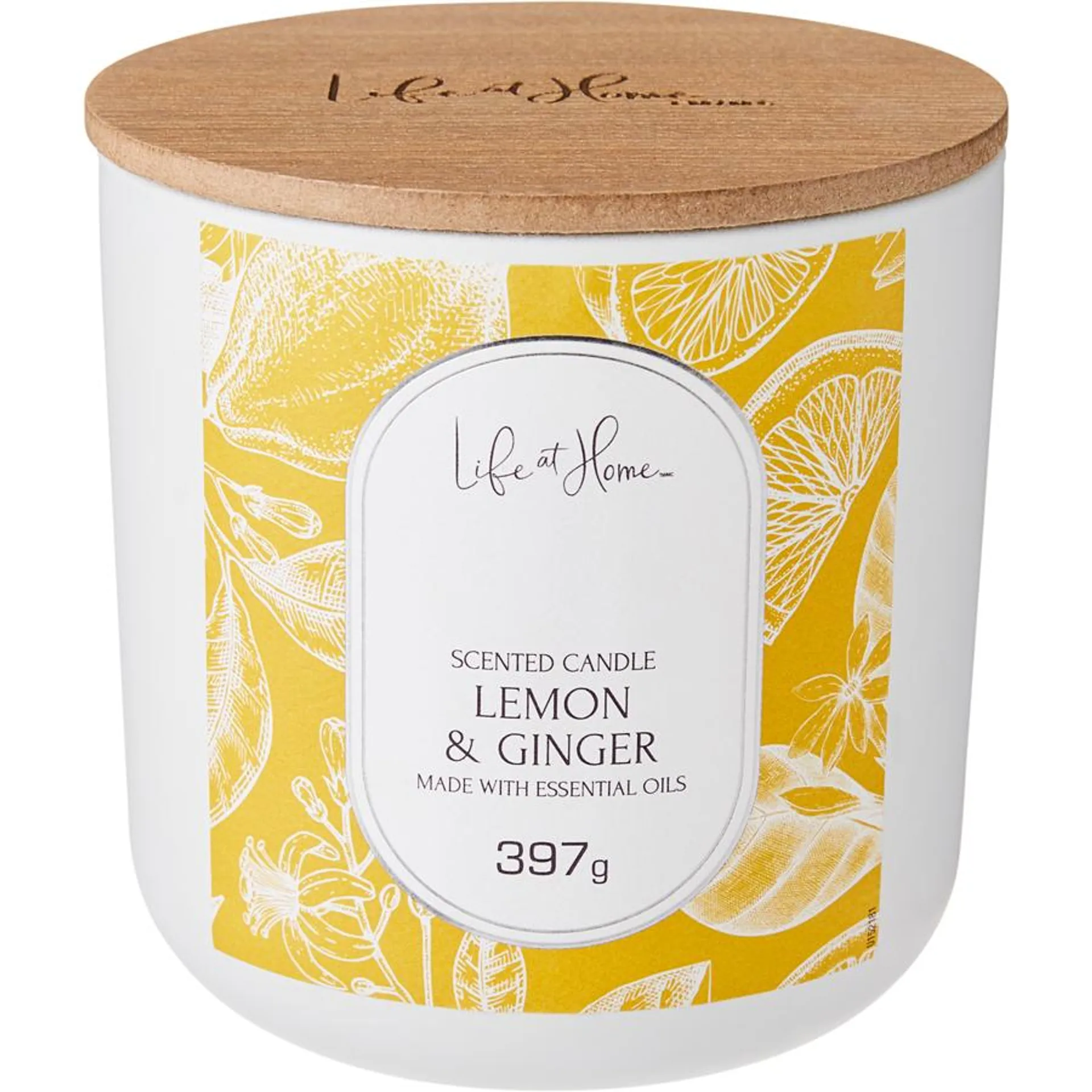 Scented Candle Lemon & Ginger