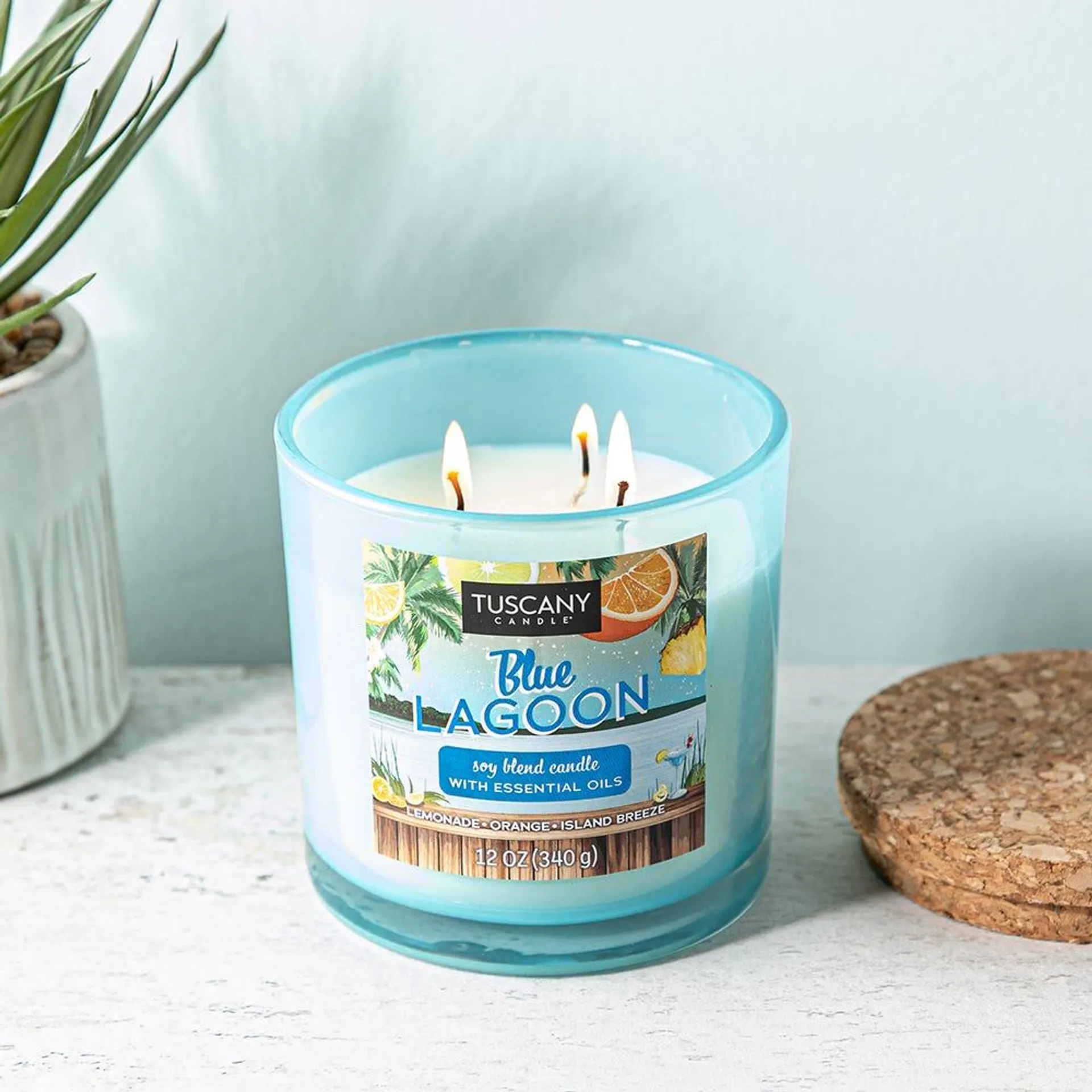 Empire Beach Bar 'Blue Lagoon' Glass Jar Candle 12oz.