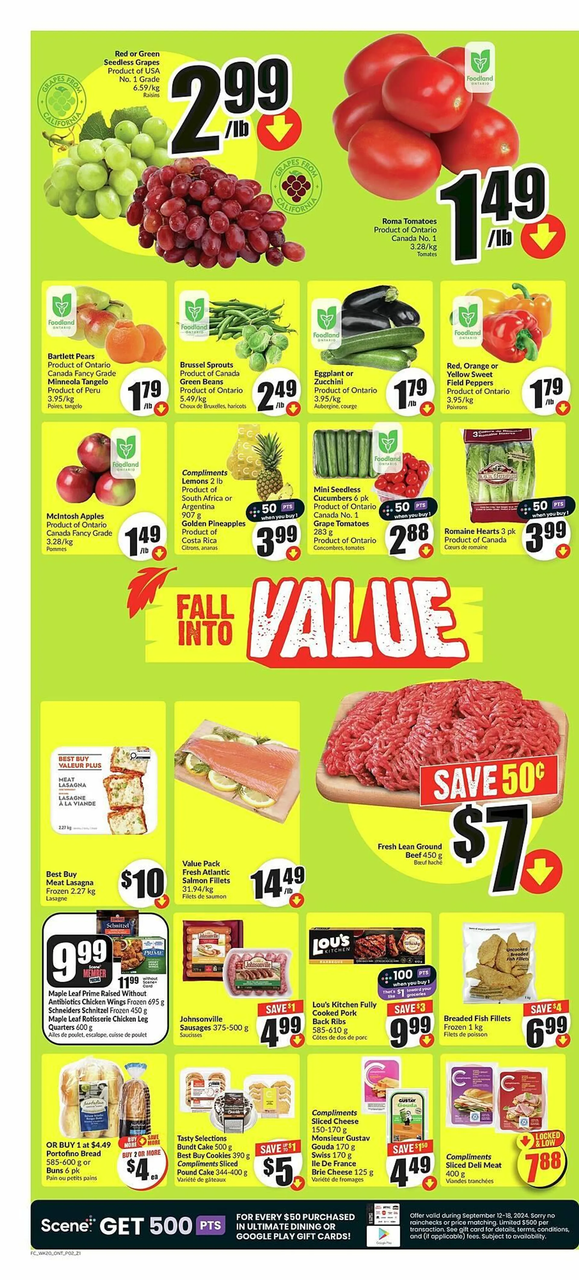 FreshCo flyer from September 12 to September 19 2024 - flyer page 3