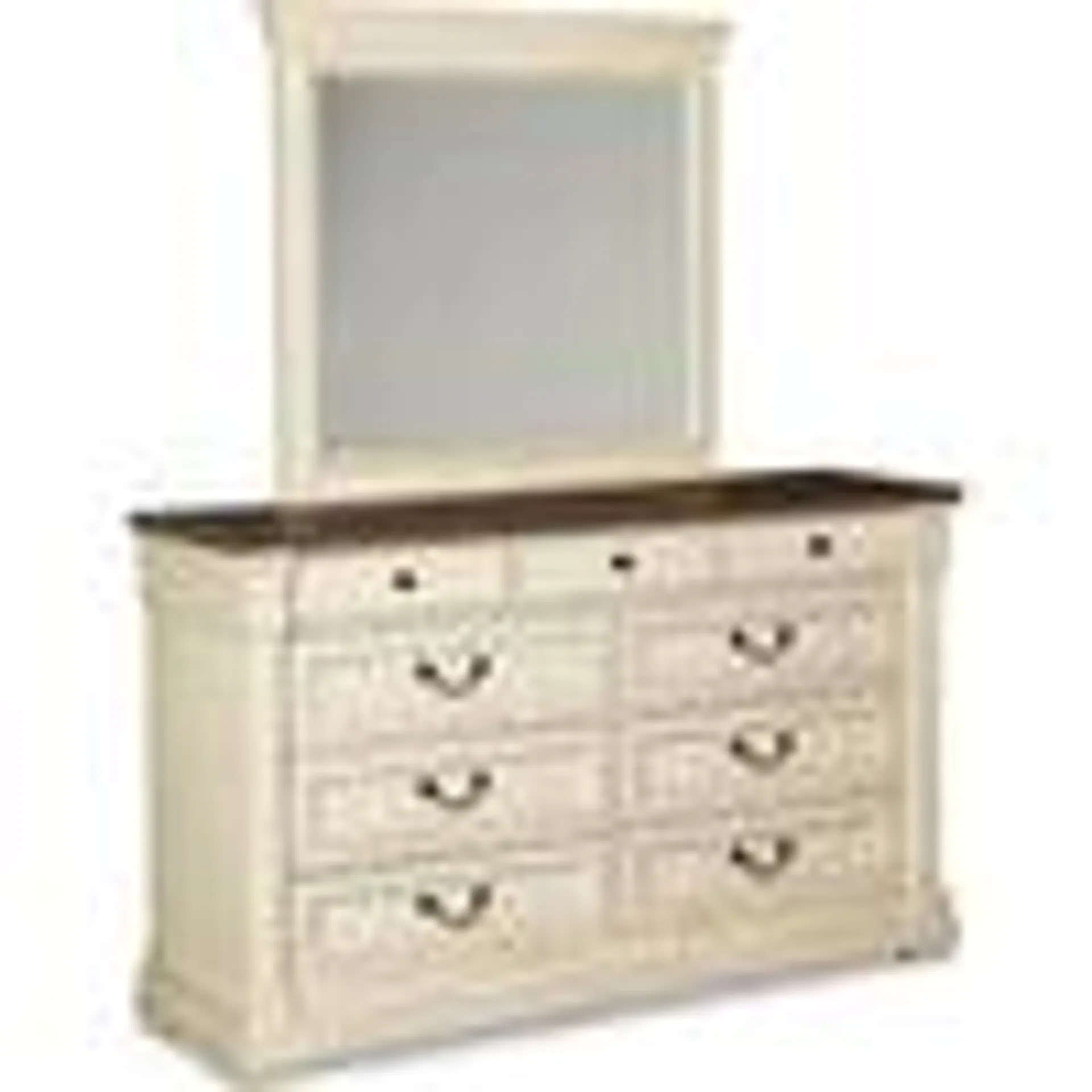 Bolanburg Dresser and Mirror - Antique White