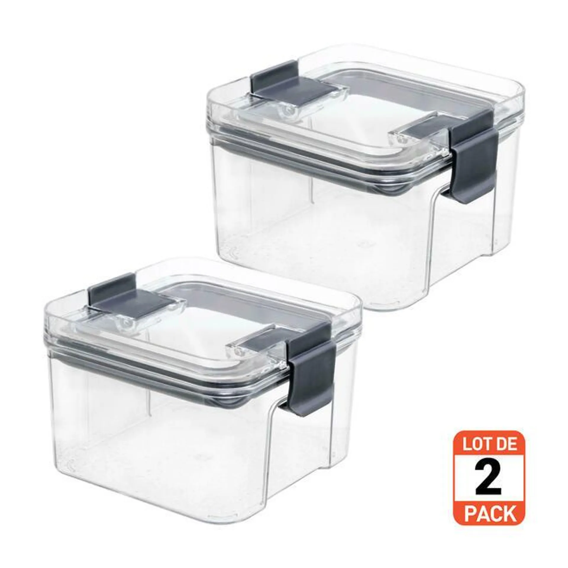 2PC Airtight Food Storage Container for Kitchen Pantry Organization - STORA™ - 460ml