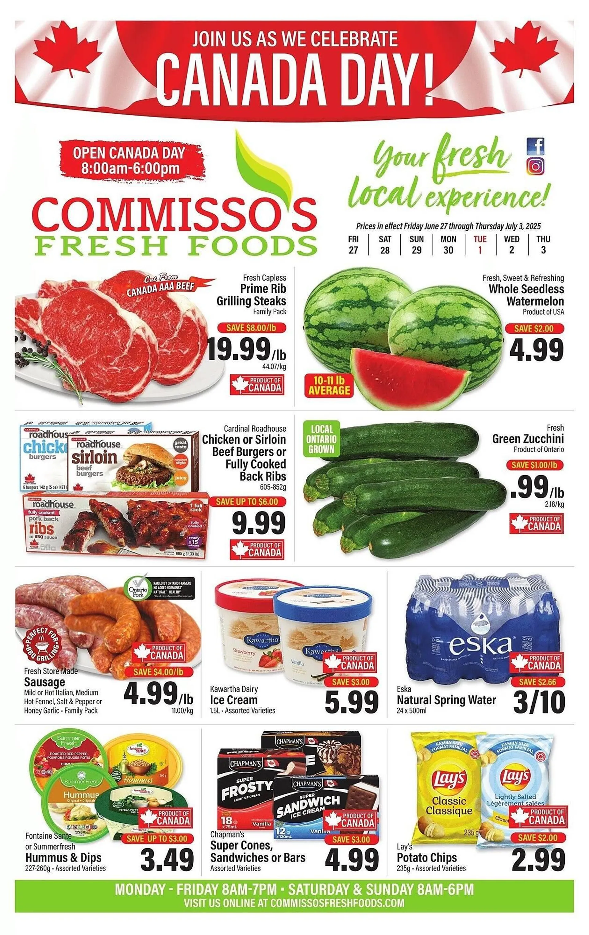 Commisso's Fresh Foods flyer from June 27 to July 3 2025 - flyer page 1