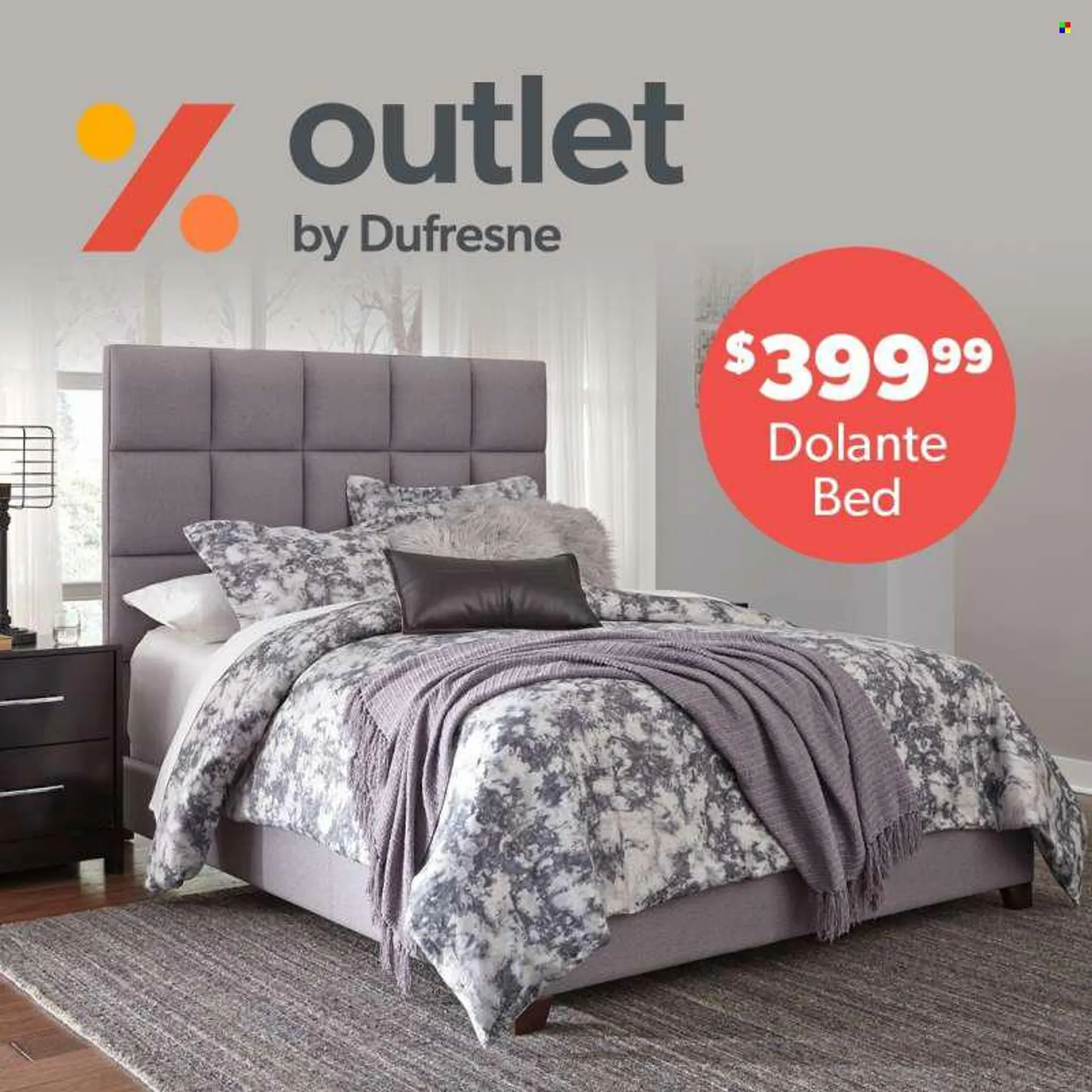 Dufresne Flyer - Sales products - bed. Page 1.