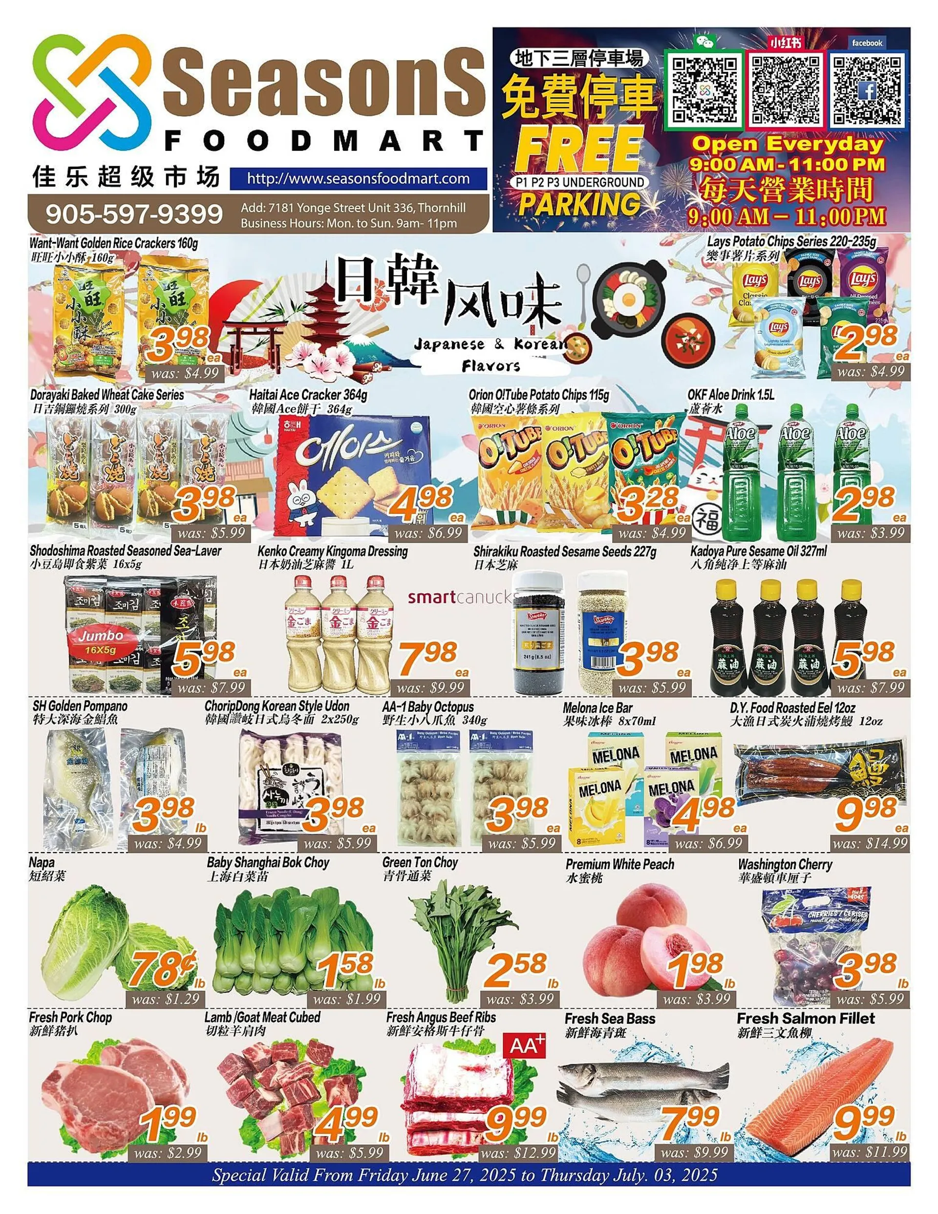 Seasons Foodmart flyer - 1