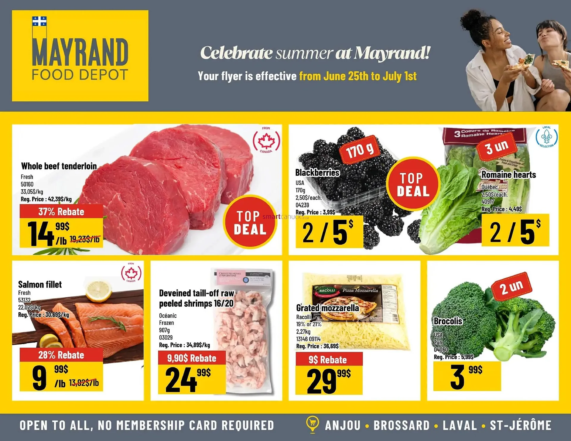 Mayrand flyer from June 25 to July 1 2025 - flyer page 1