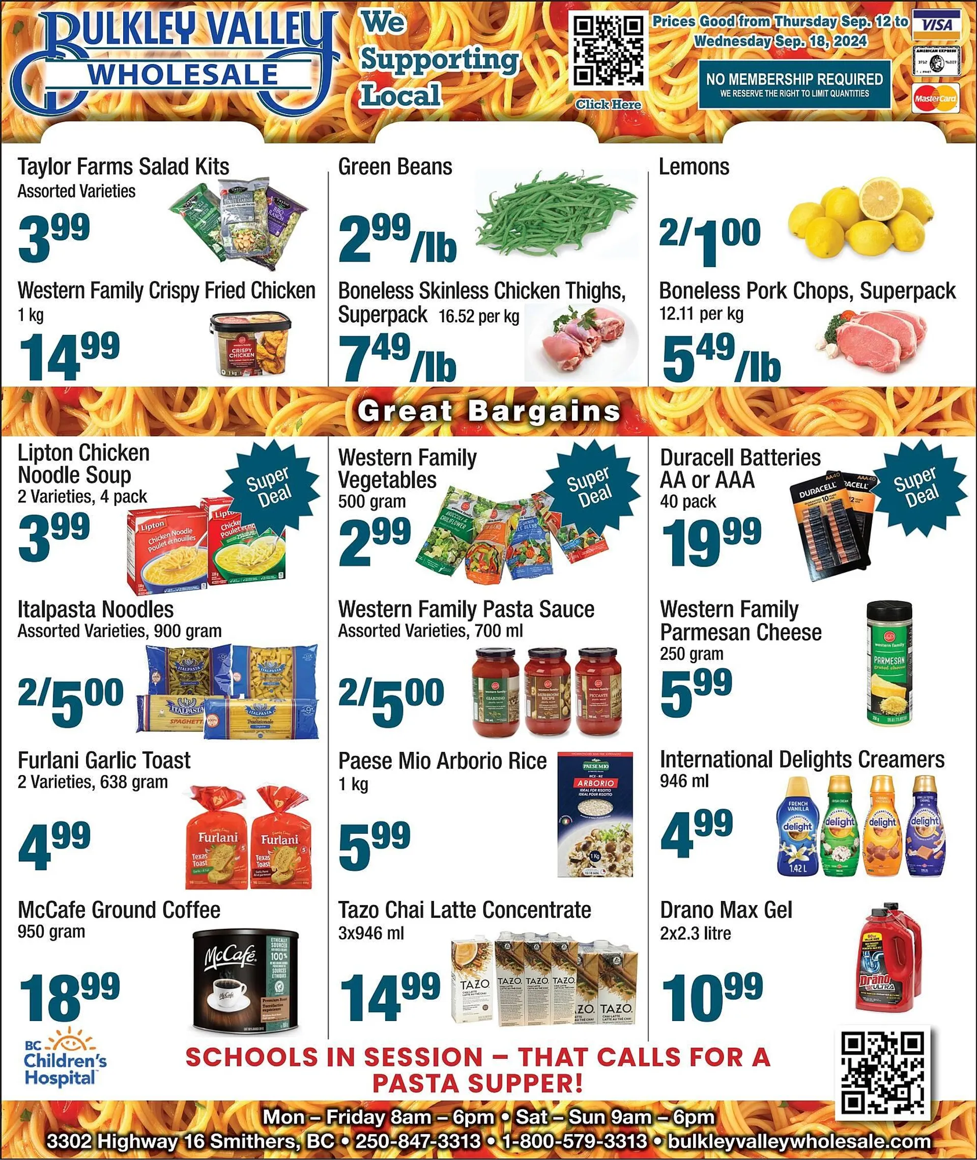 Bulkley Valley Wholesale flyer - 1