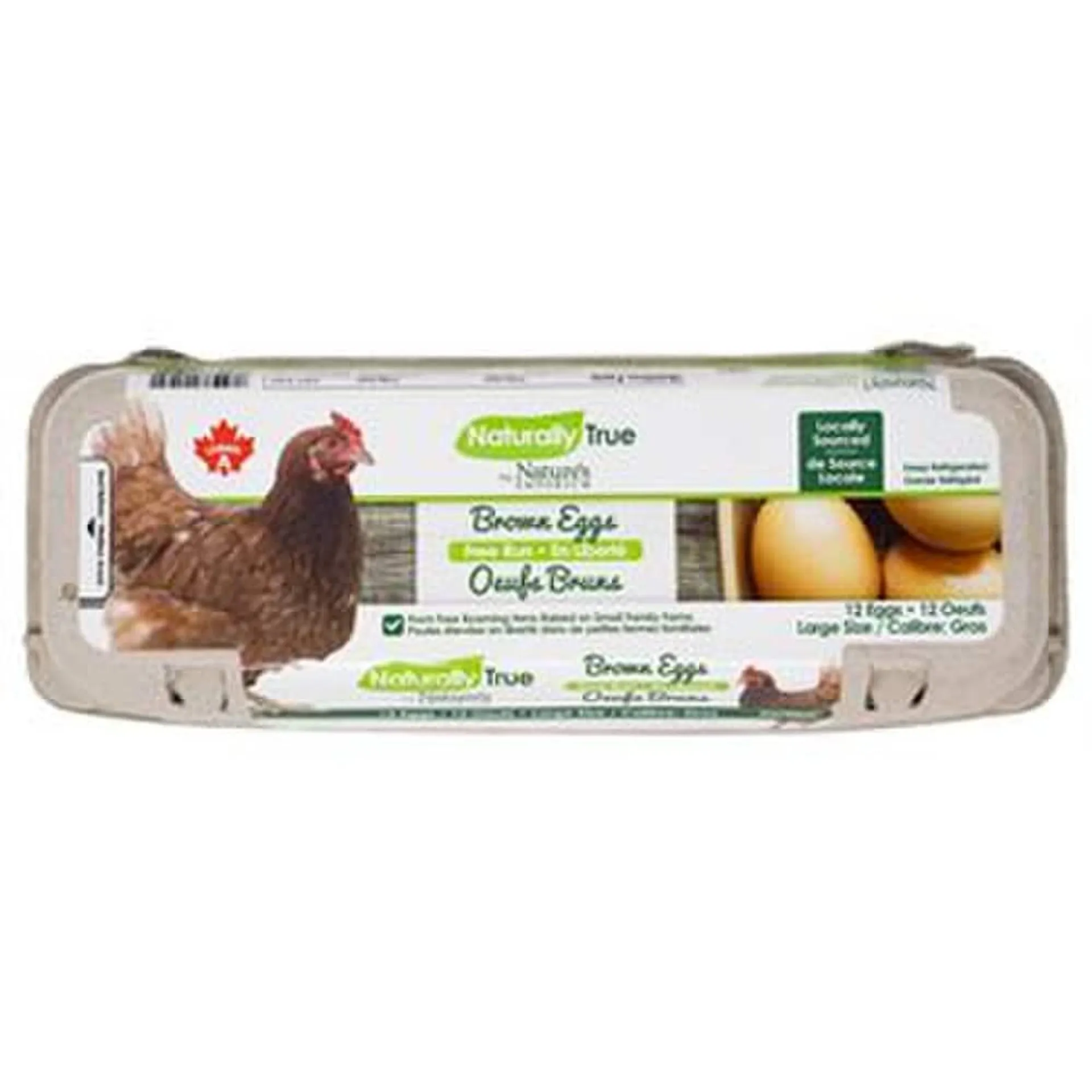 Naturally True Eggs Large Brown Free 12pk