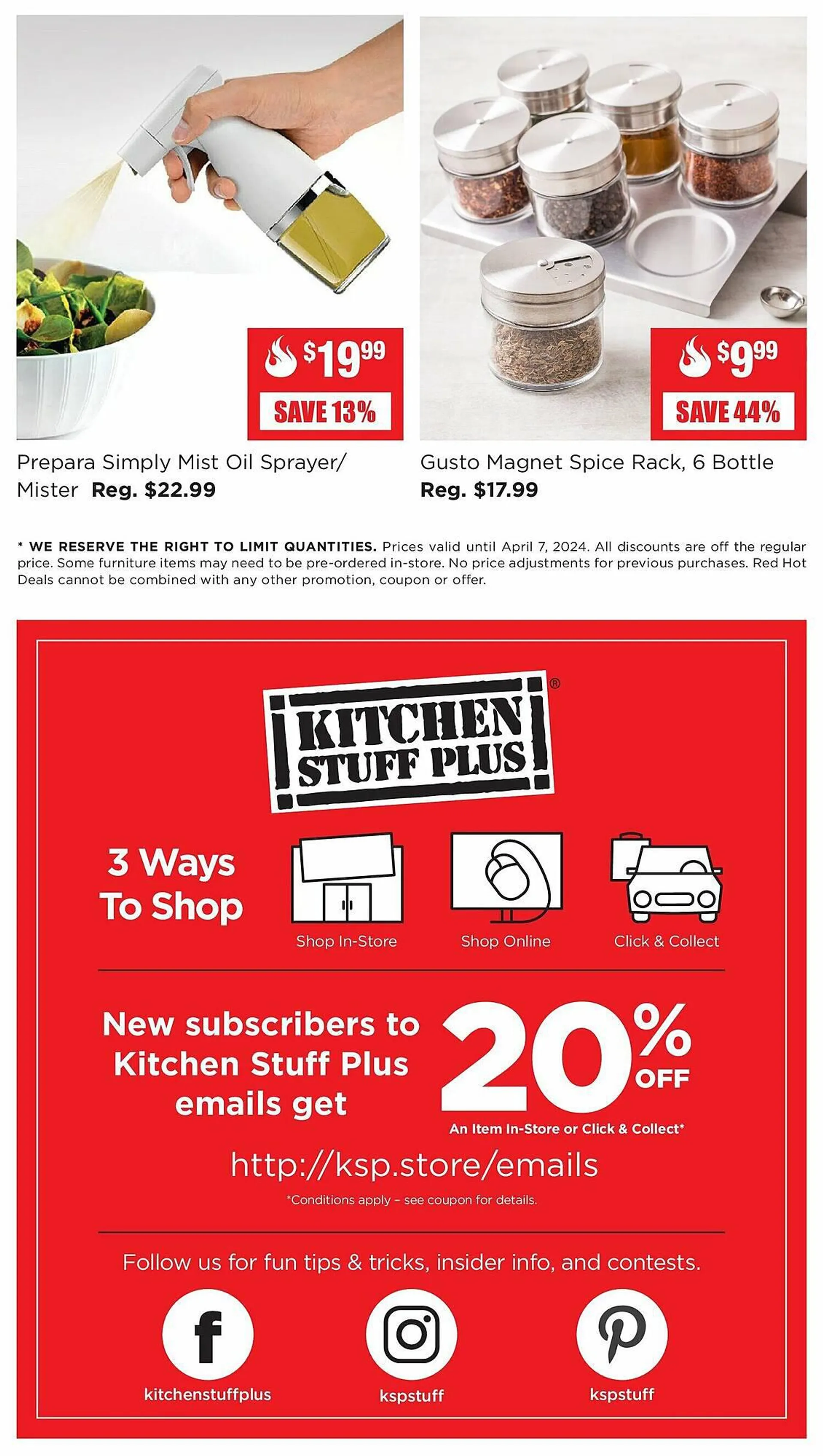 Kitchen Stuff Plus flyer from April 1 to April 8 2024 - flyer page 5