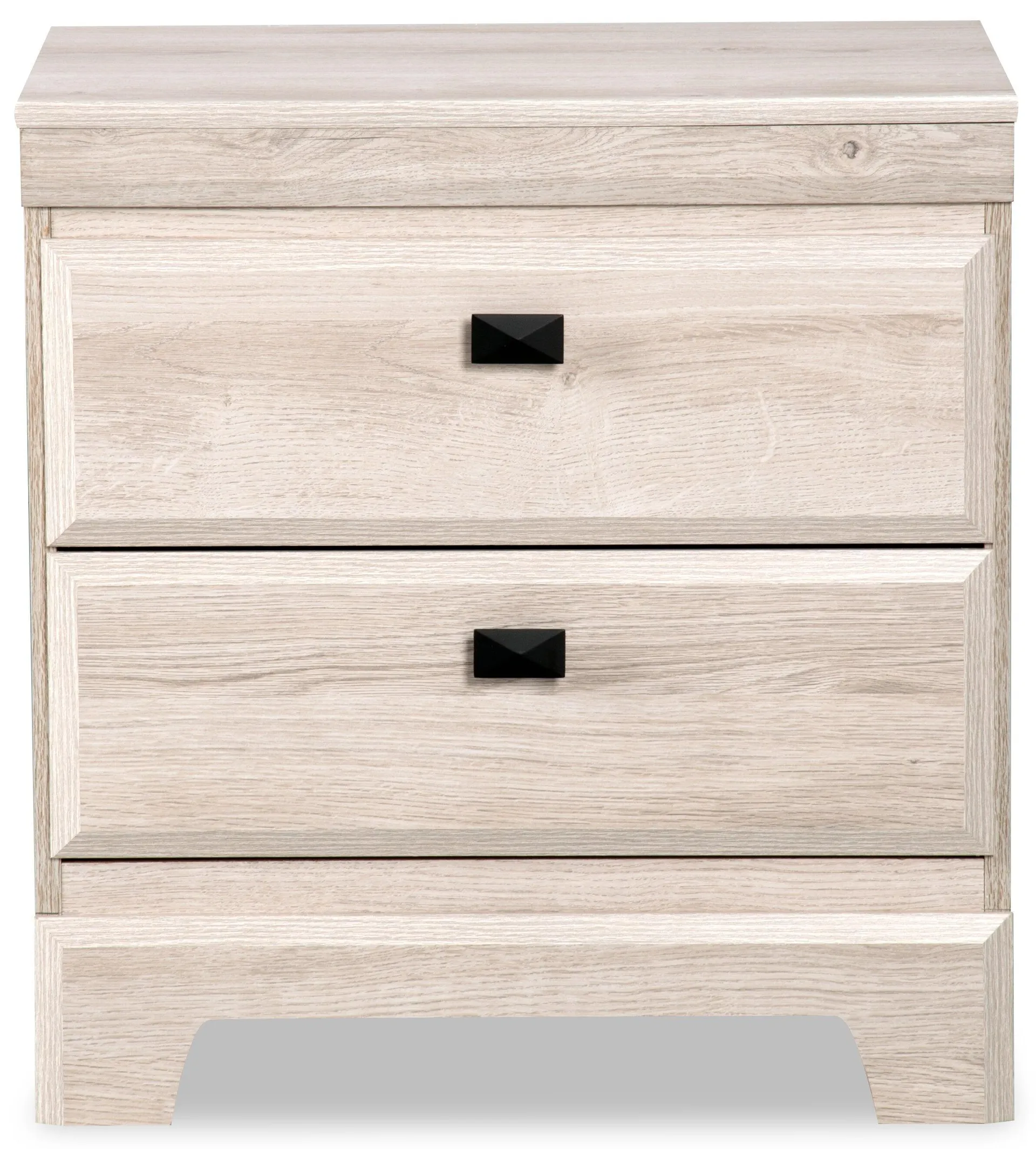 Yorkdale Bedside 2-Drawer Nightstand, 23.5"W x 24.7"H, Made in Canada - White