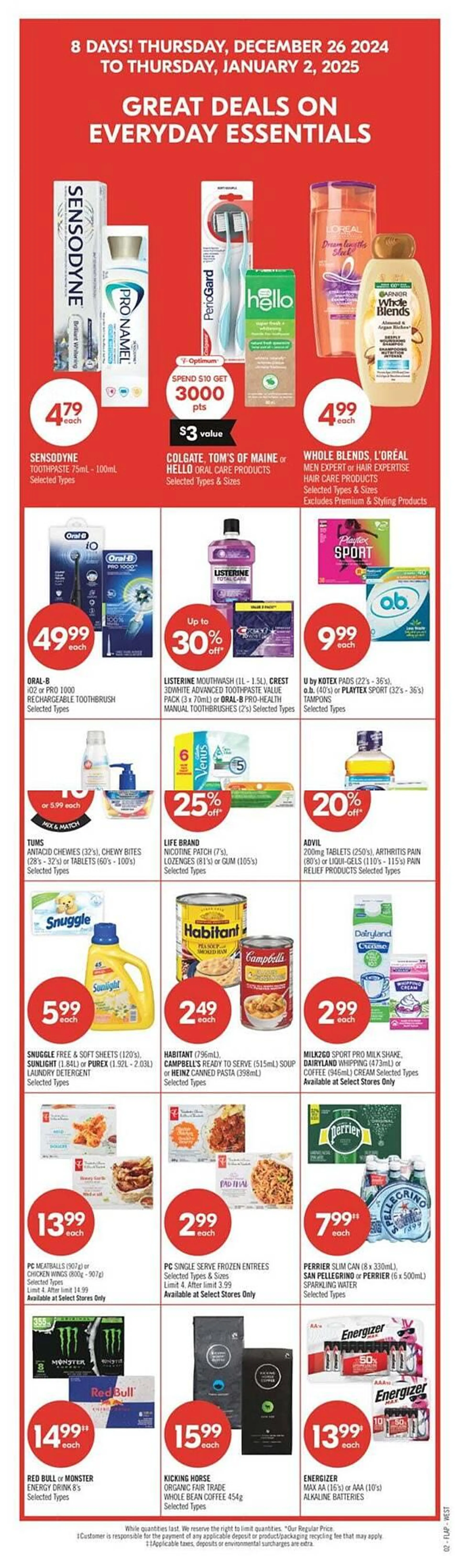 Shoppers Drug Mart flyer from December 28 to January 6 2025 - flyer page 2