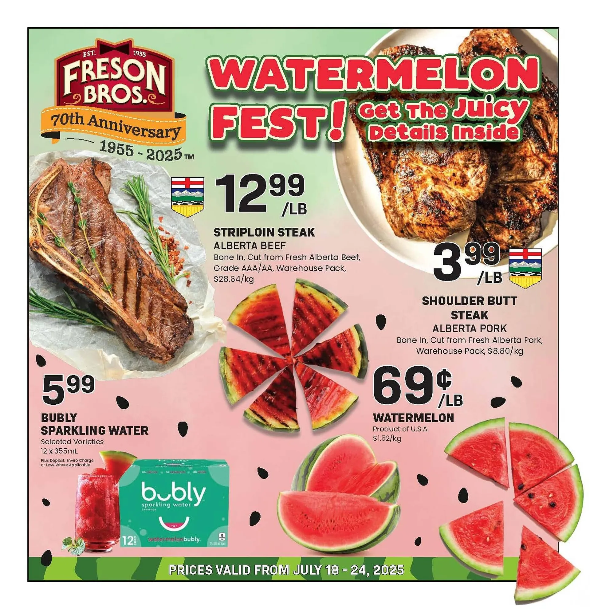 Freson Bros flyer from July 18 to July 24 2025 - flyer page 1