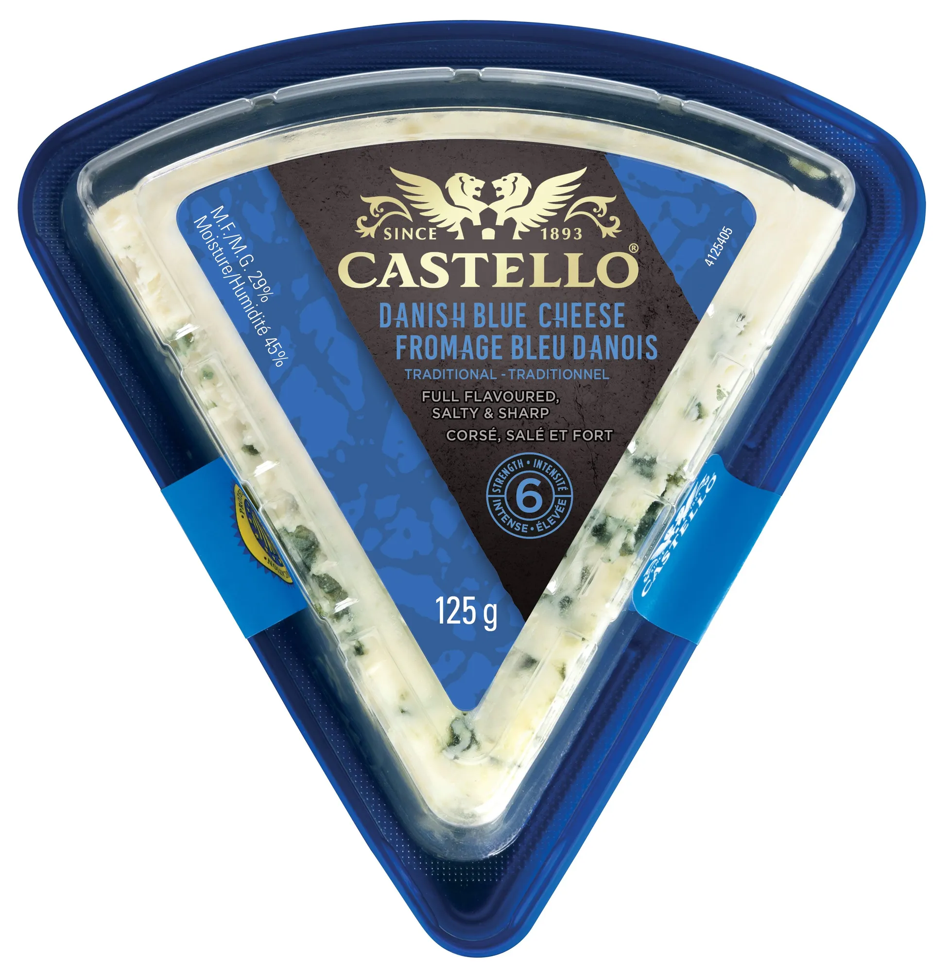 Castello Traditional Danish Blue Cheese - Original - 125 g