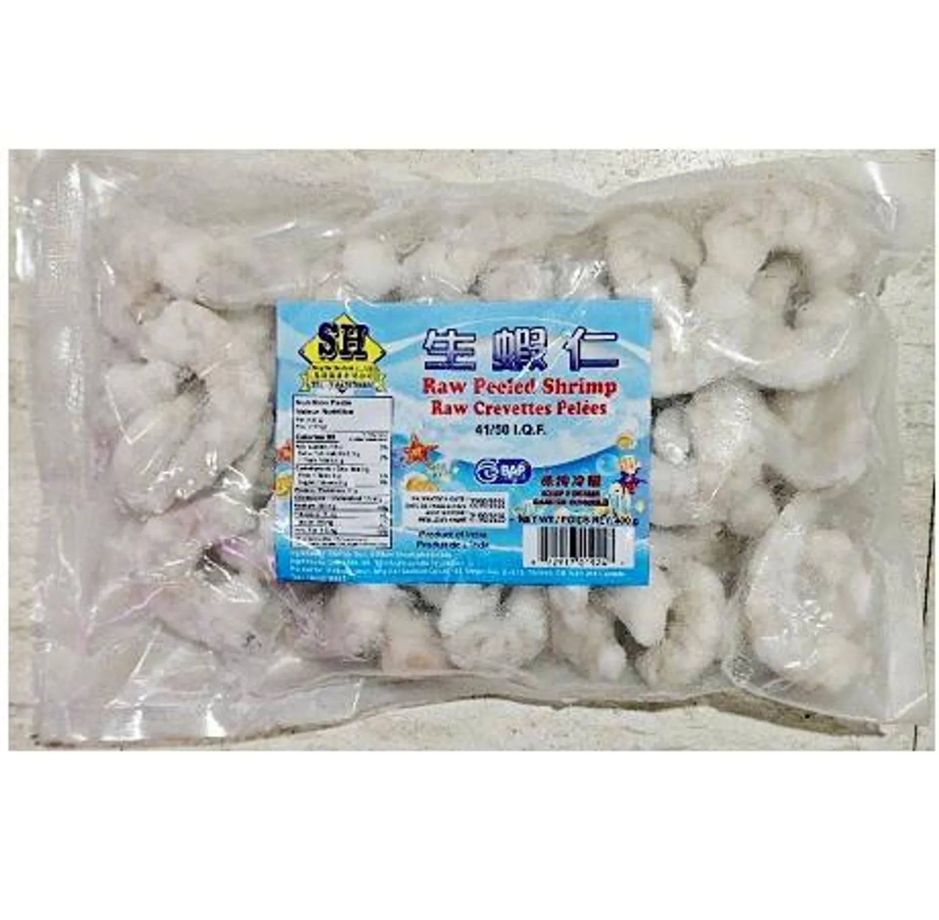 SH raw peeled shrimp 41/50 - 400g