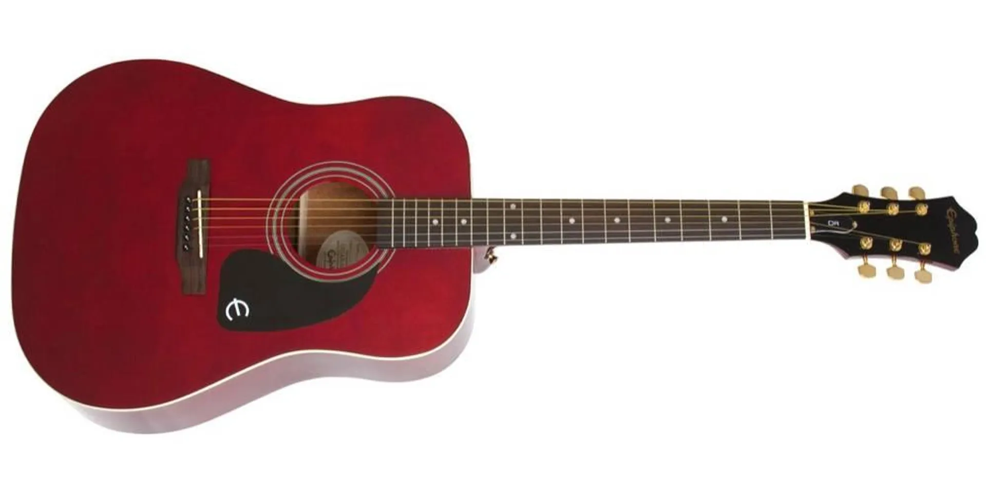 Songmaker DR-100 Acoustic Guitar - Wine Red with Gold Hardware