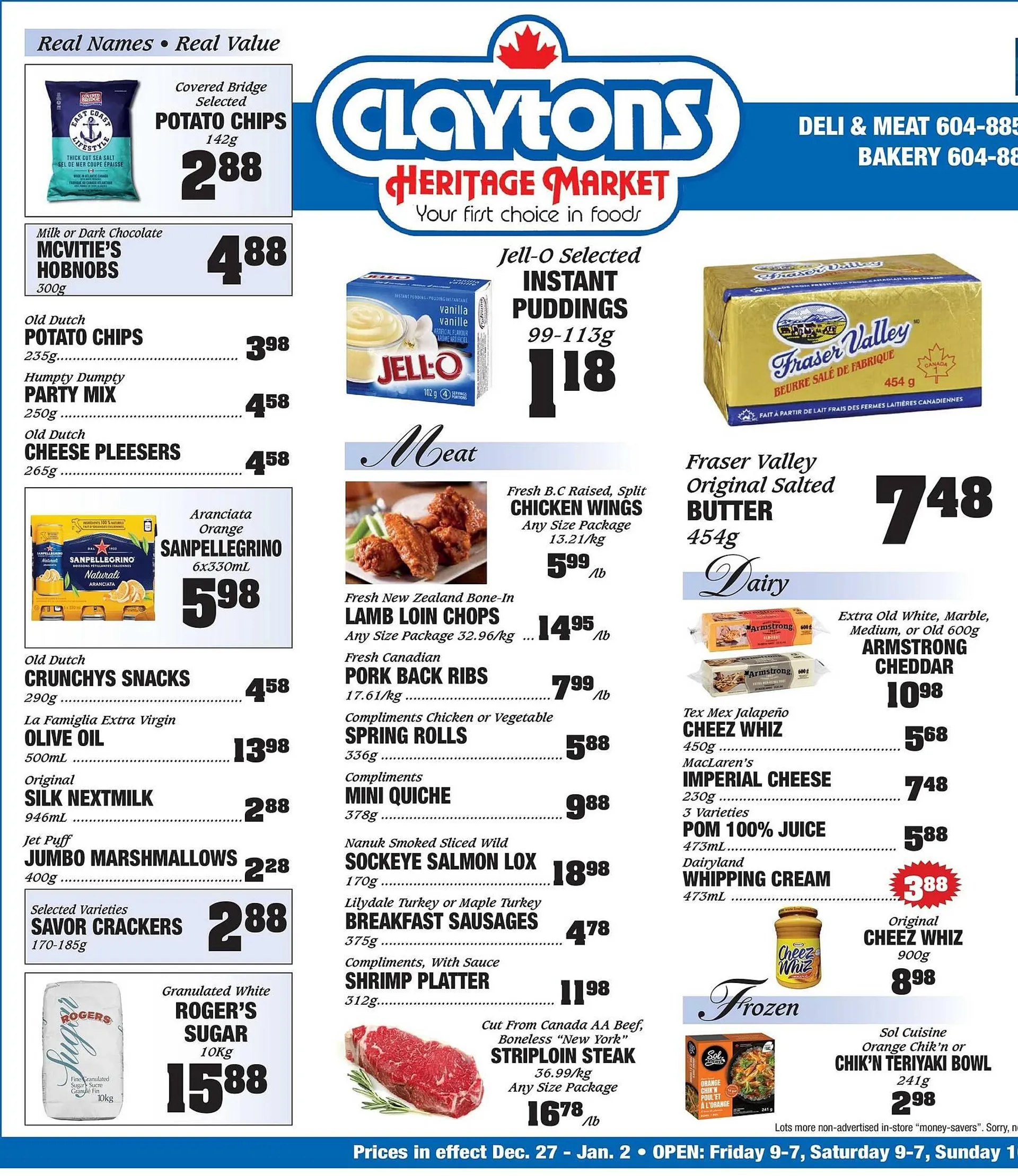 Claytons Heritage Market flyer - 1