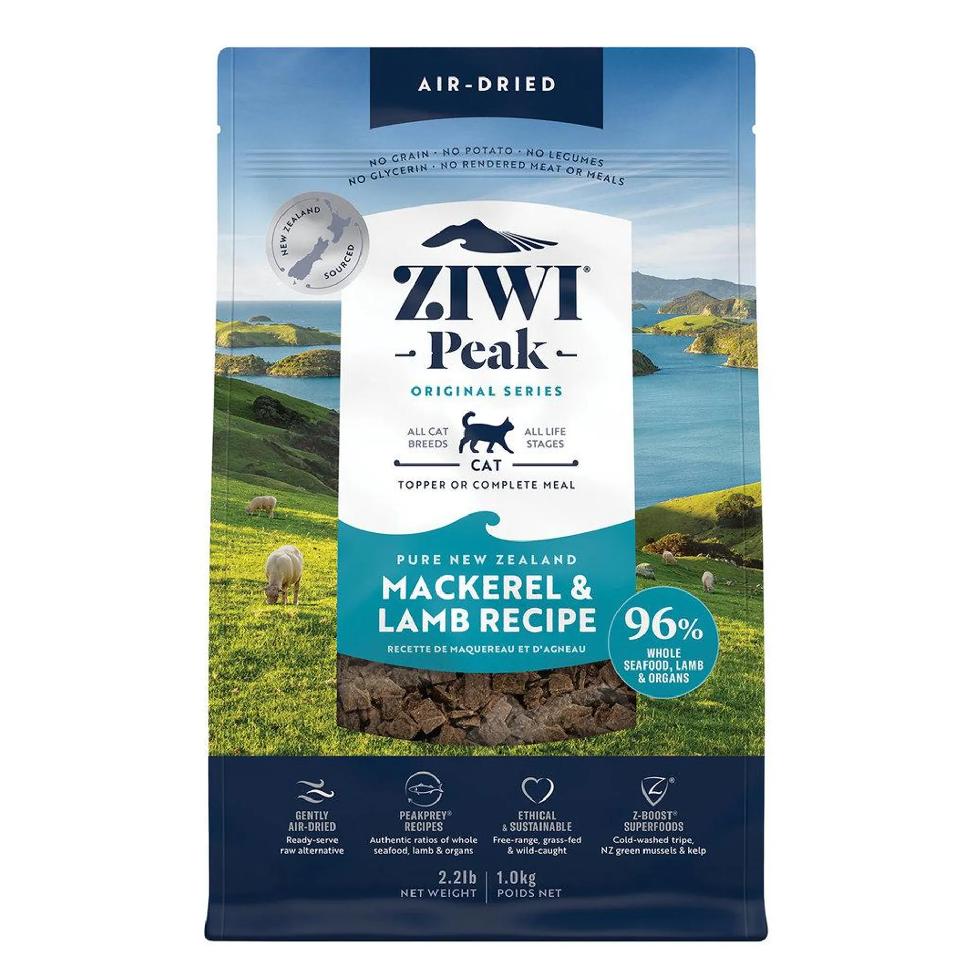 Ziwi, Feline - Air Dried Mackerel & Lamb