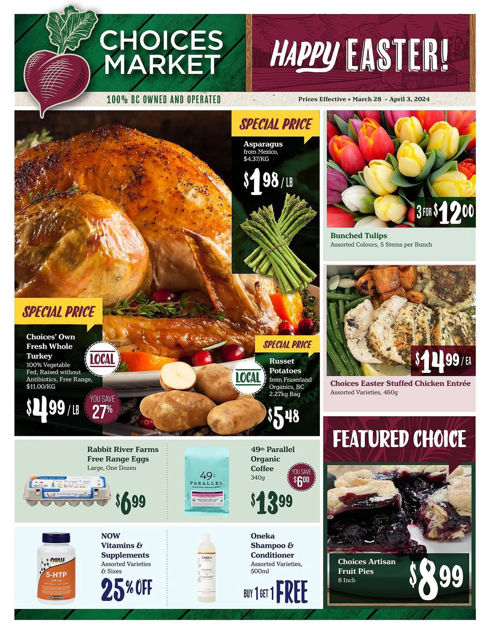 Choices Market flyer from March 28 to April 3 2024 - flyer page 1