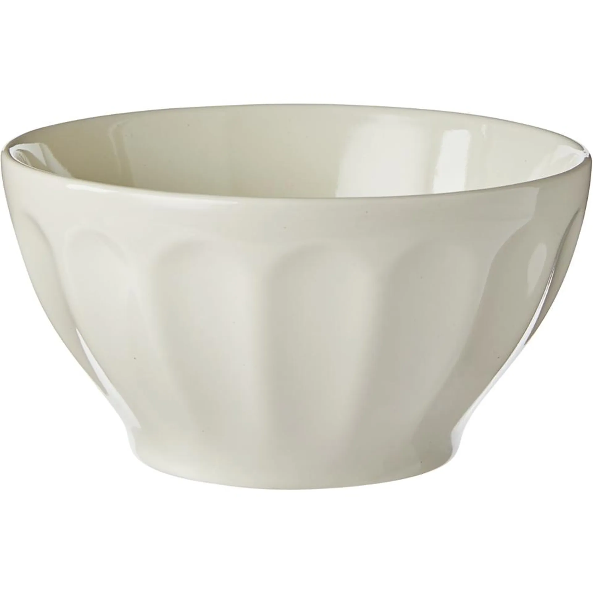 Ridged Bowl - Cream