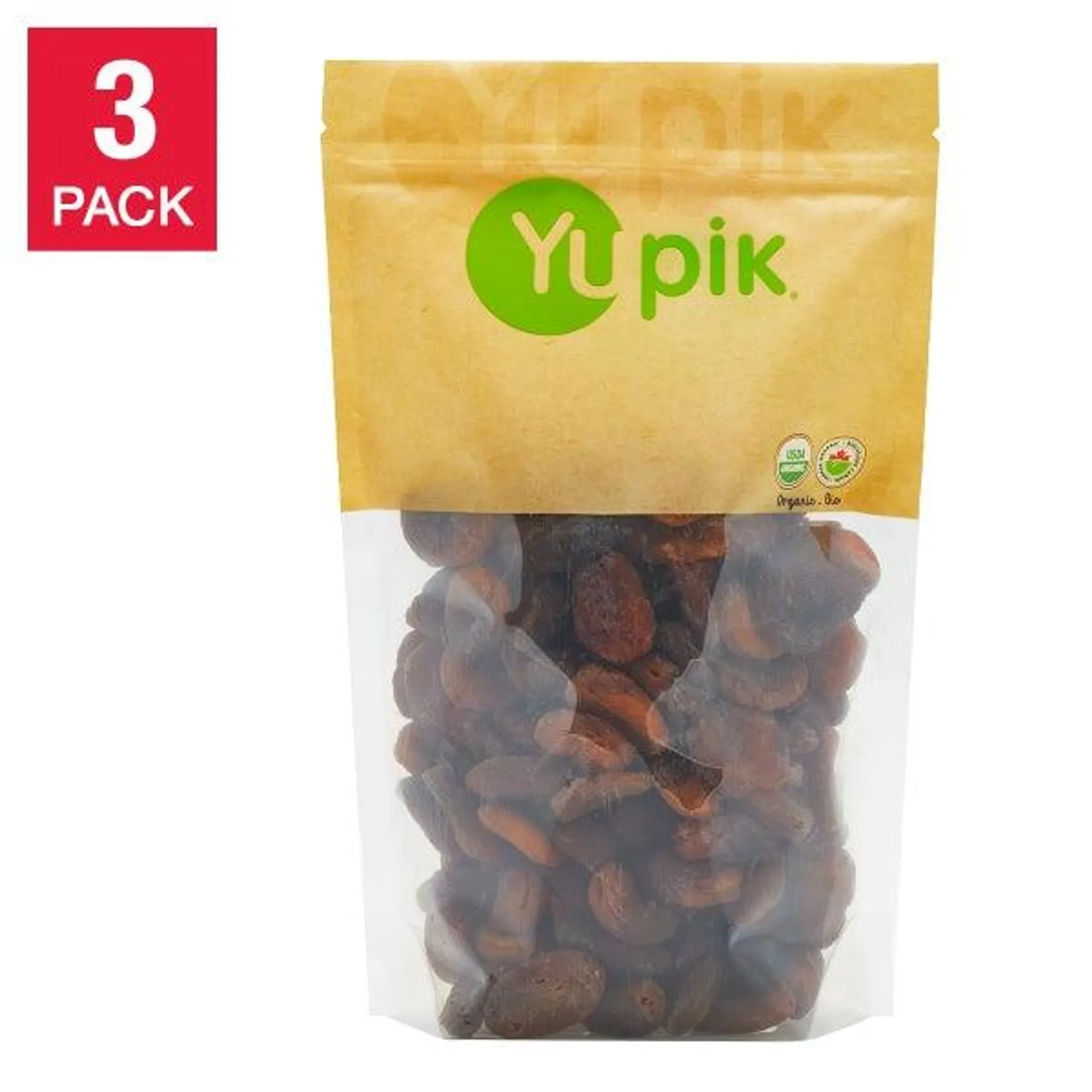 Yupik Organic Gluten-Free Dried Apricots, 3 x 1 kg