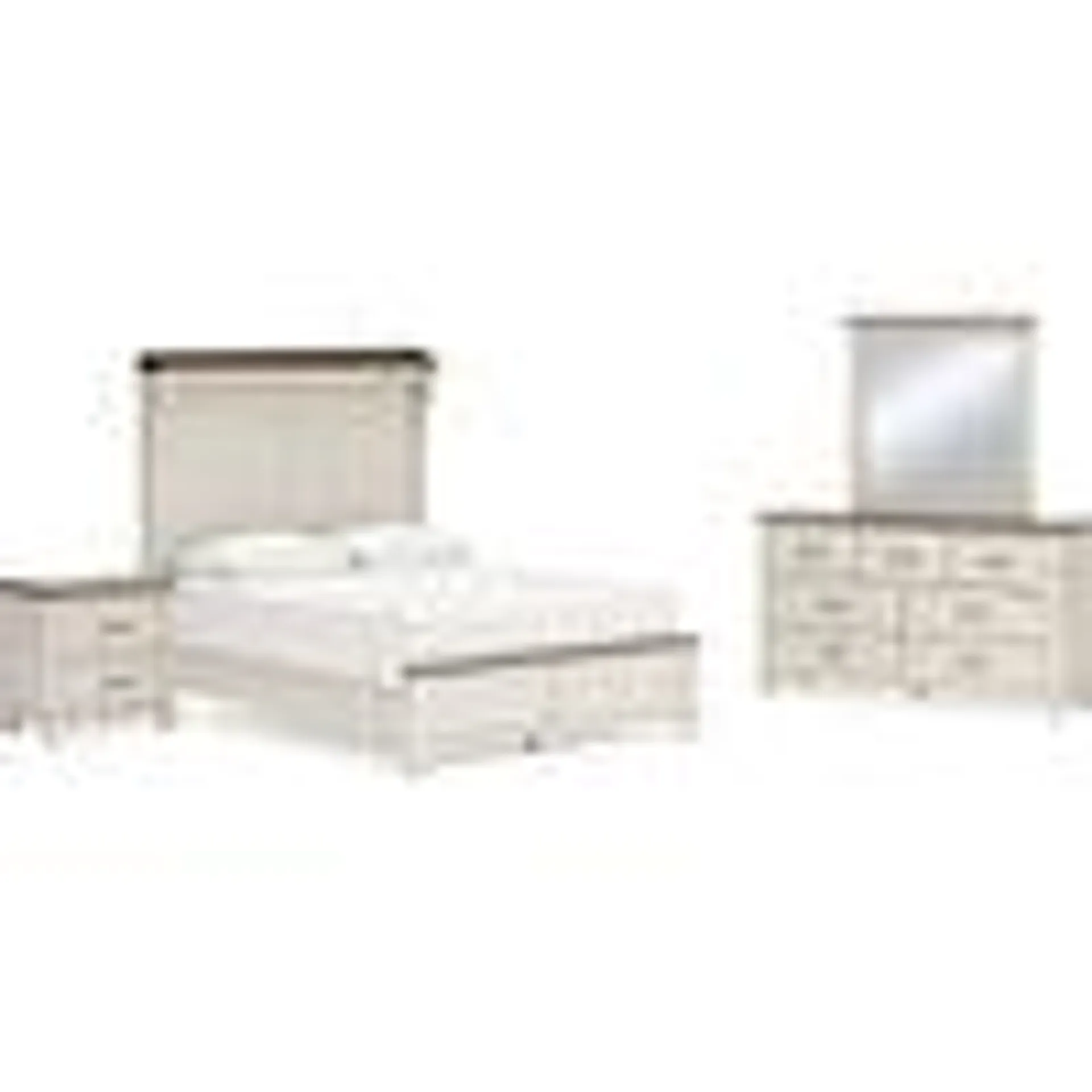 Darborn 6 Piece Queen Panel Bedroom - Gray/Brown