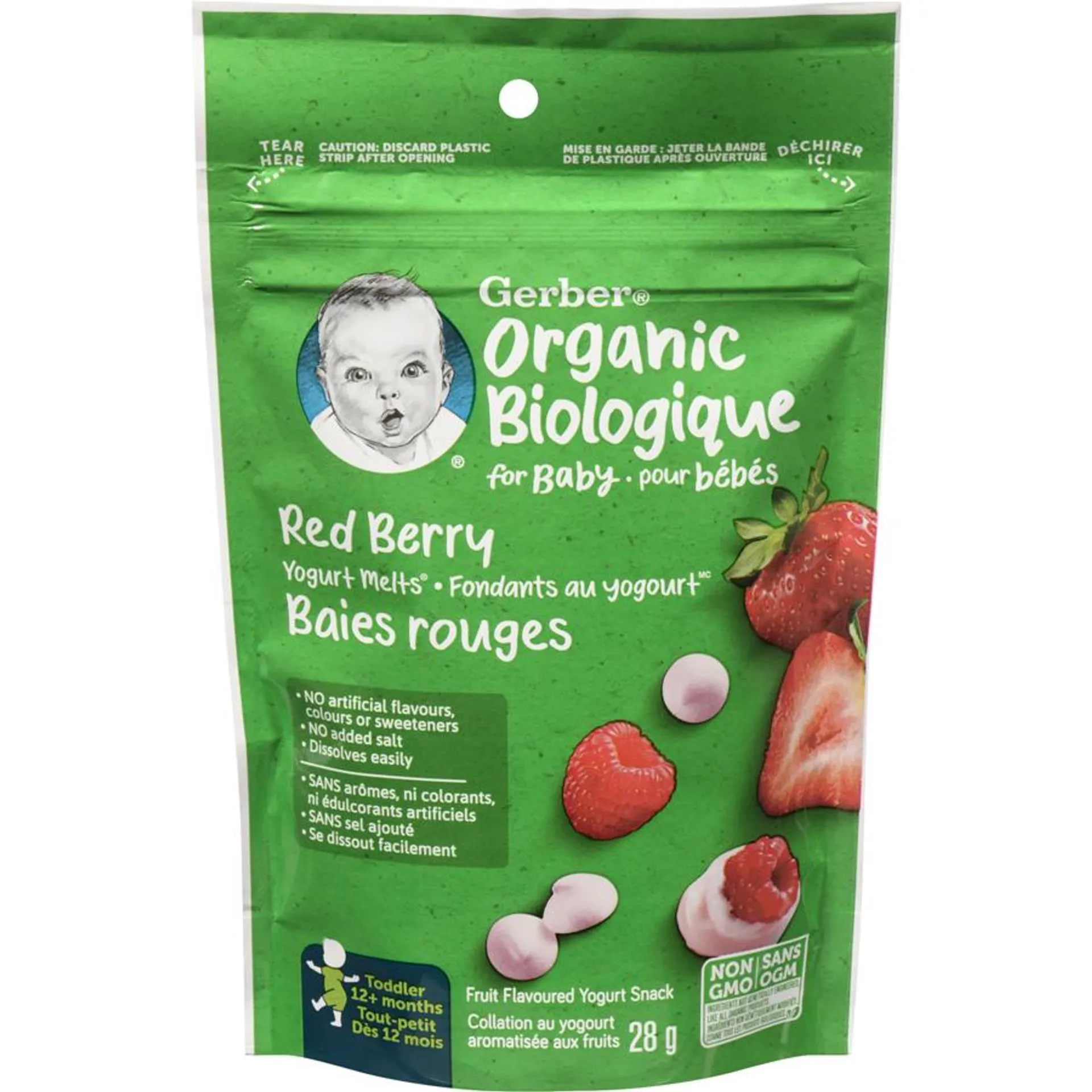 Organic Yogurt Melts, Red Berry