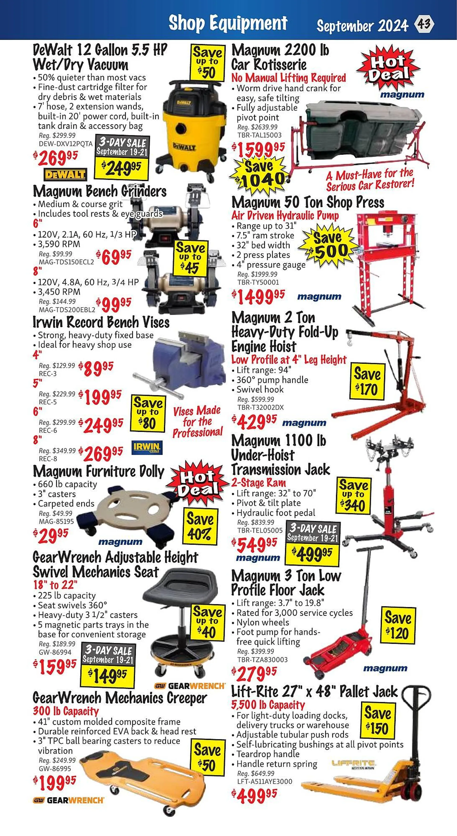 KMS Tools flyer from September 1 to September 30 2024 - flyer page 43