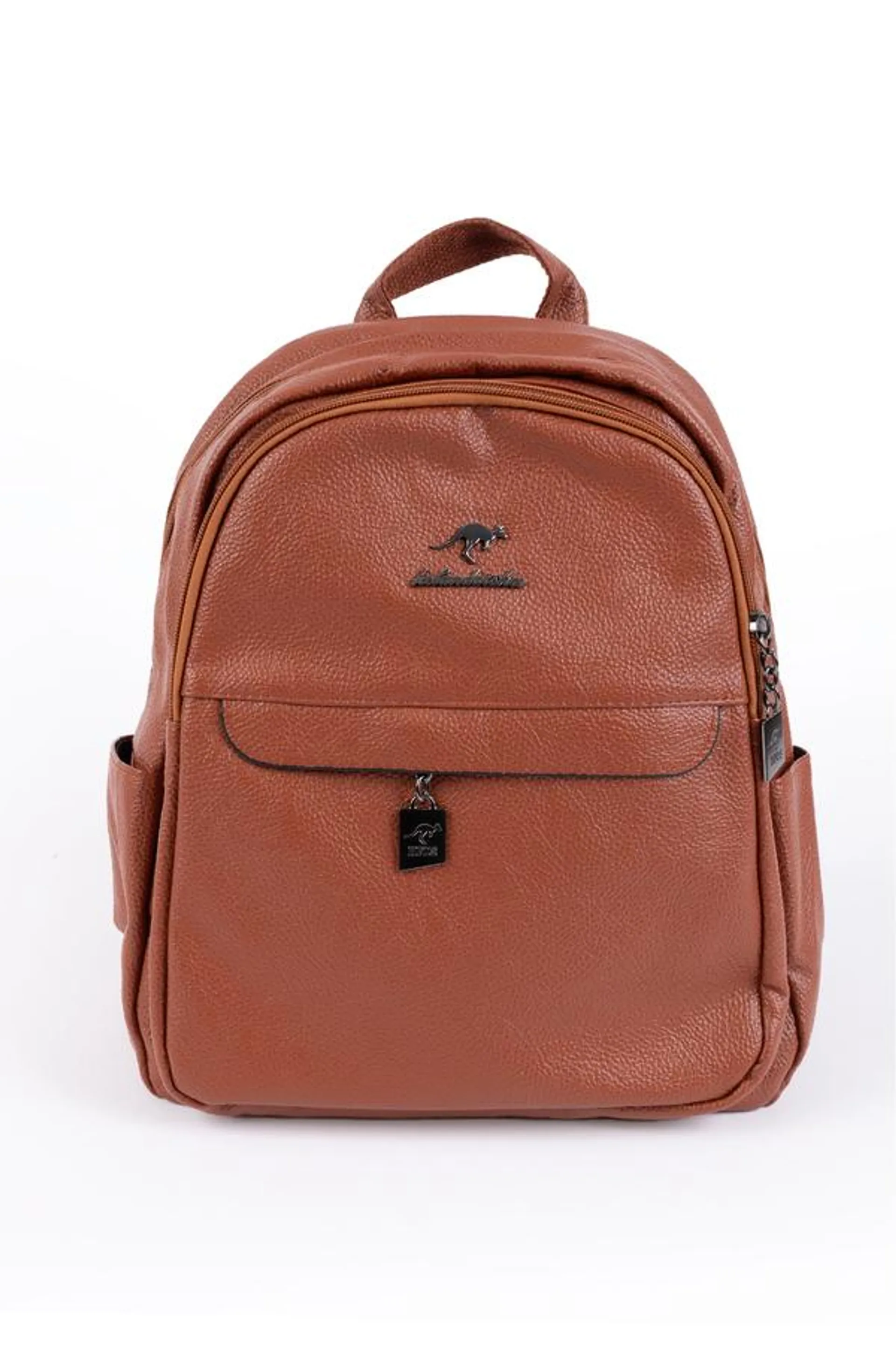 Faux leather fashion backpack