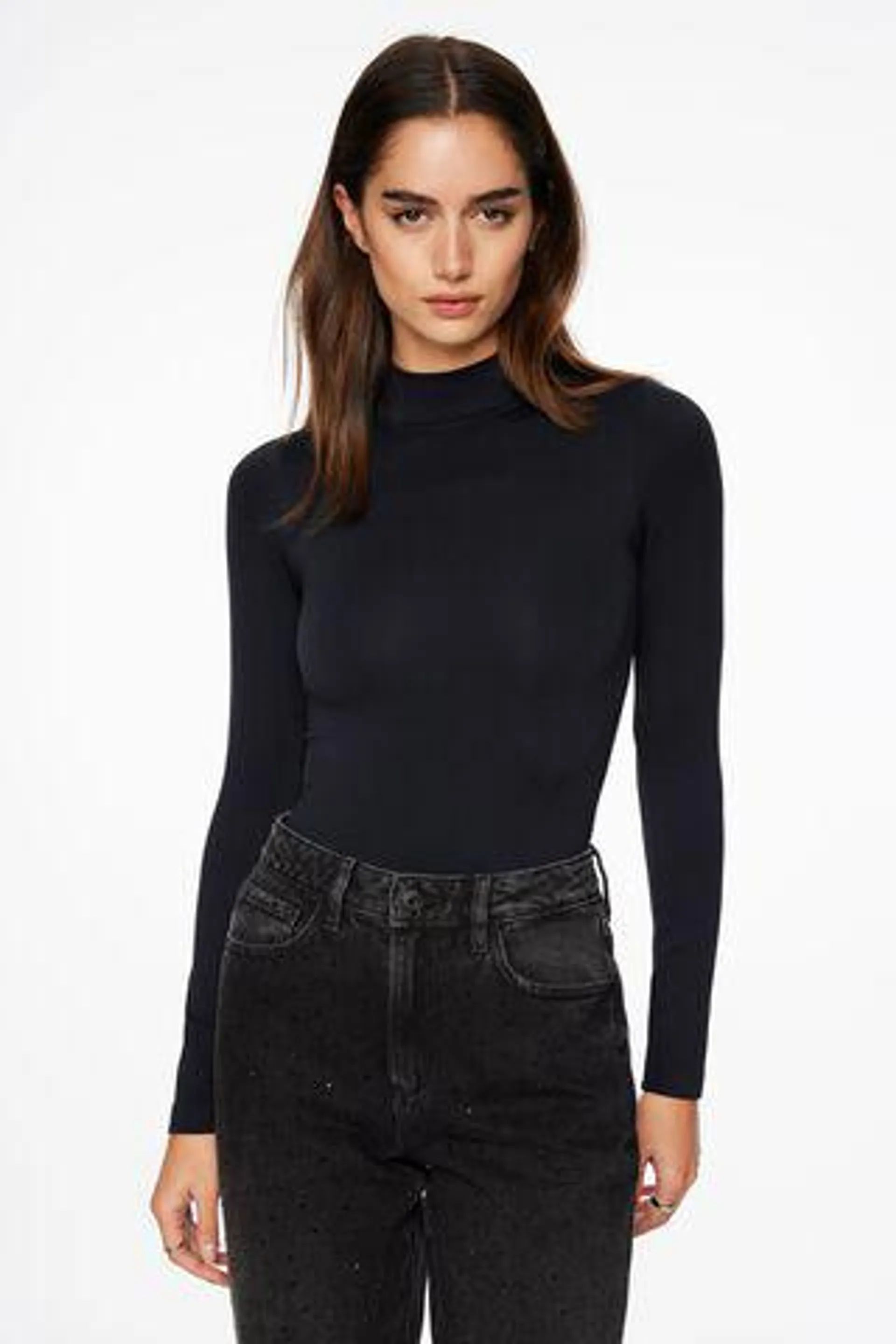 Quinn Long Sleeve Mock Neck Bodysuit