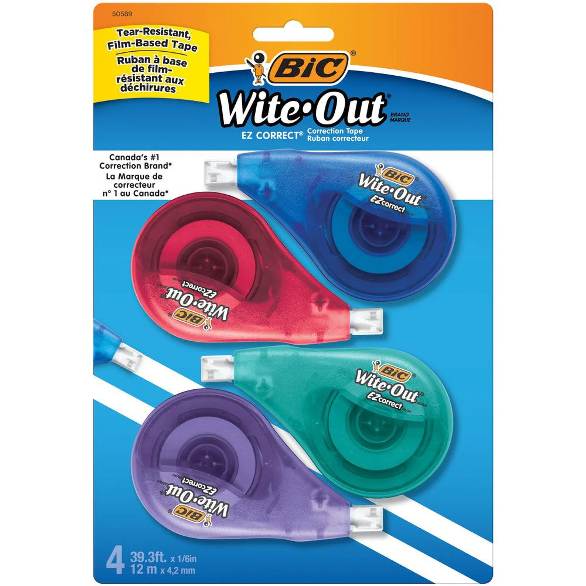 BIC Wite-Out EZcorrect Correction Tape - 4 Pack