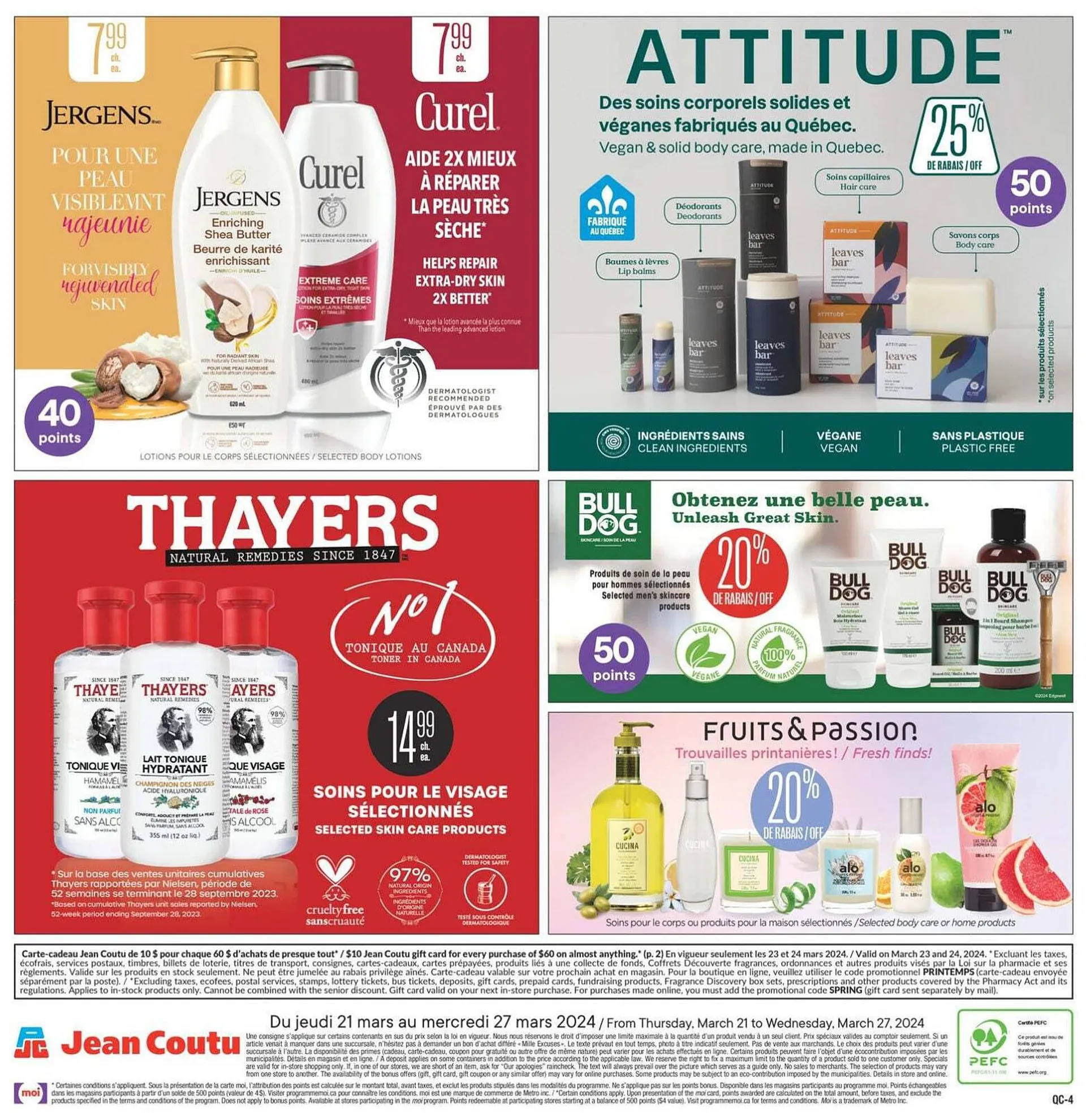 Jean Coutu flyer from March 21 to March 25 2024 - flyer page 4