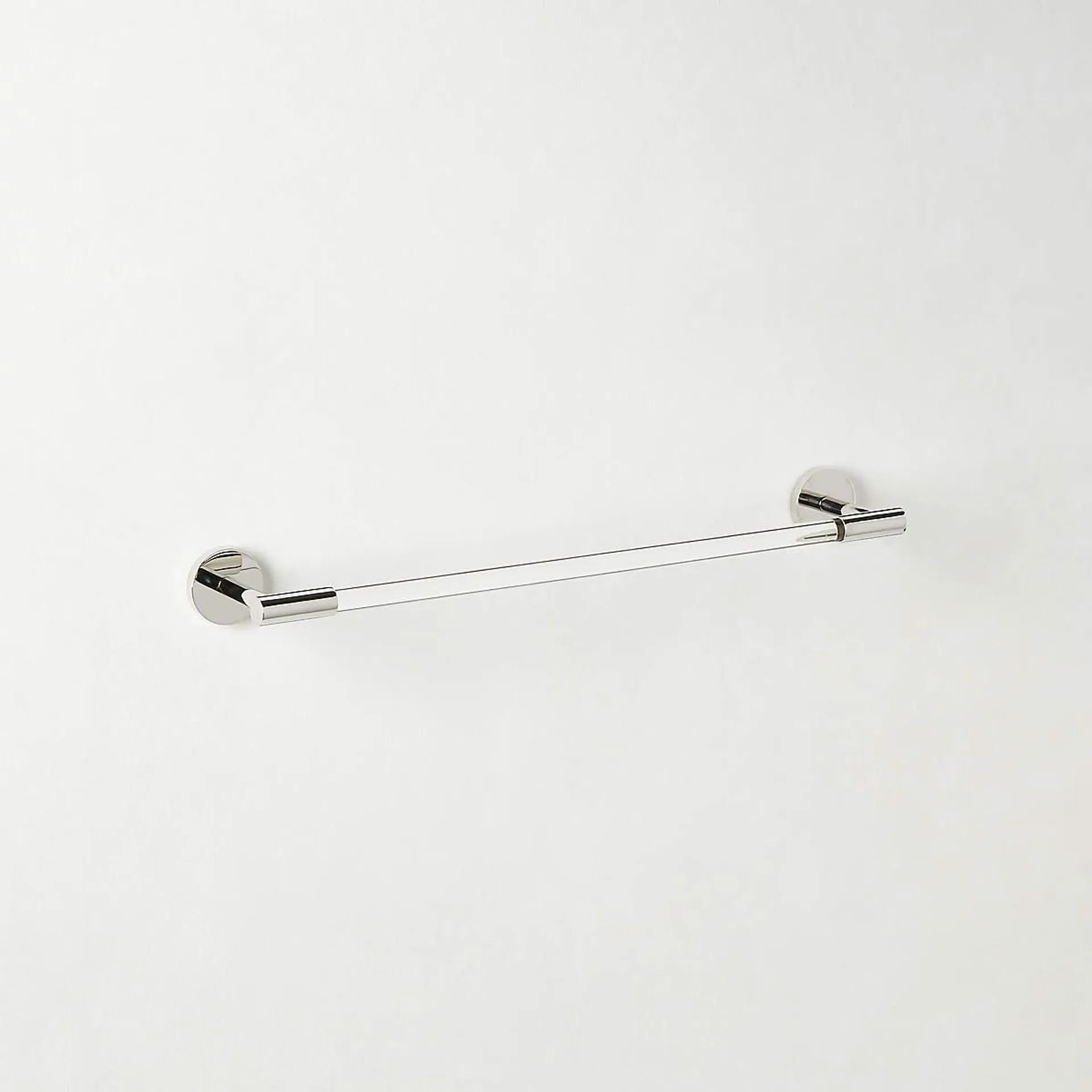 Flynn Crystal and Polished Nickel Towel Bar 18"