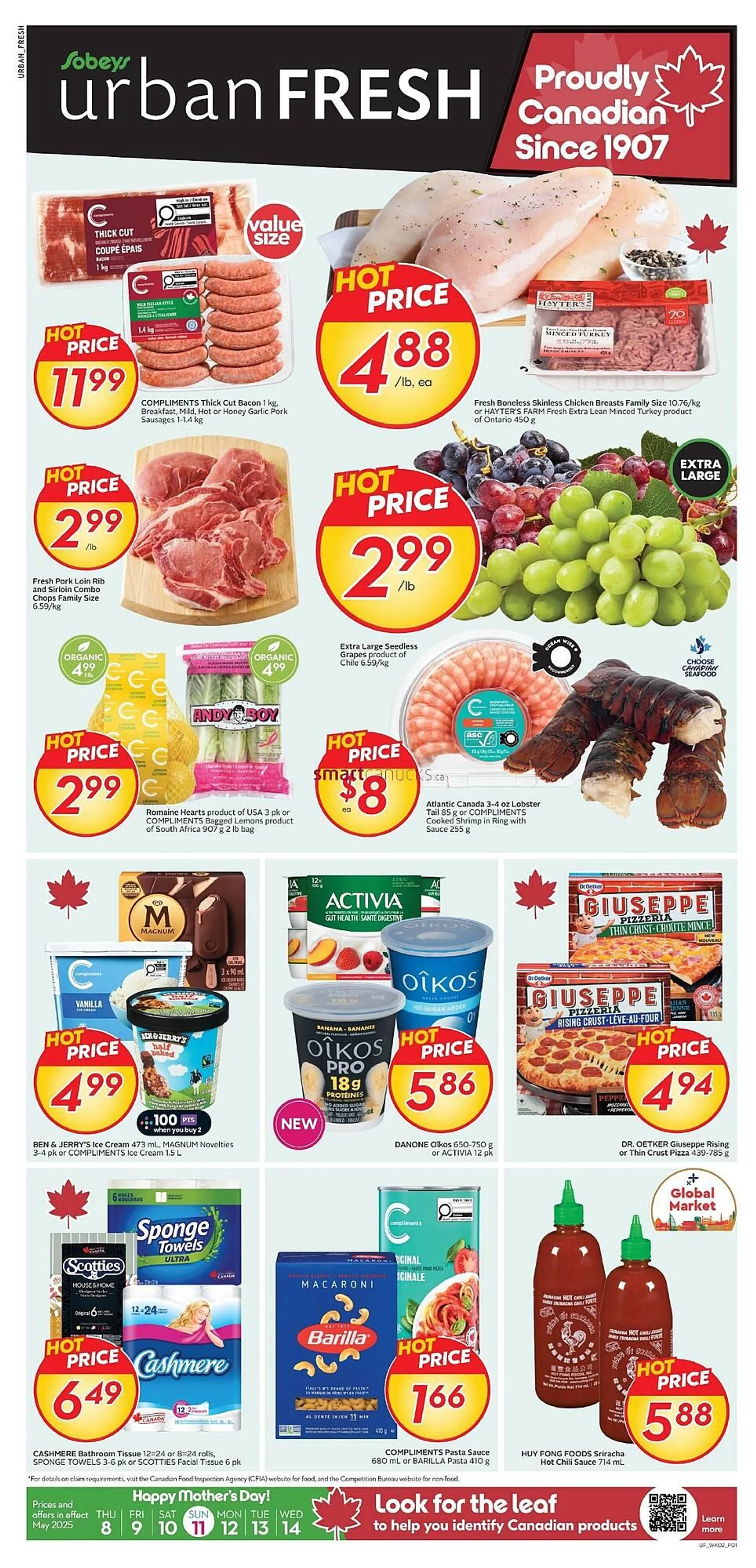 Sobeys flyer from May 8 to May 14 2025 - flyer page 1